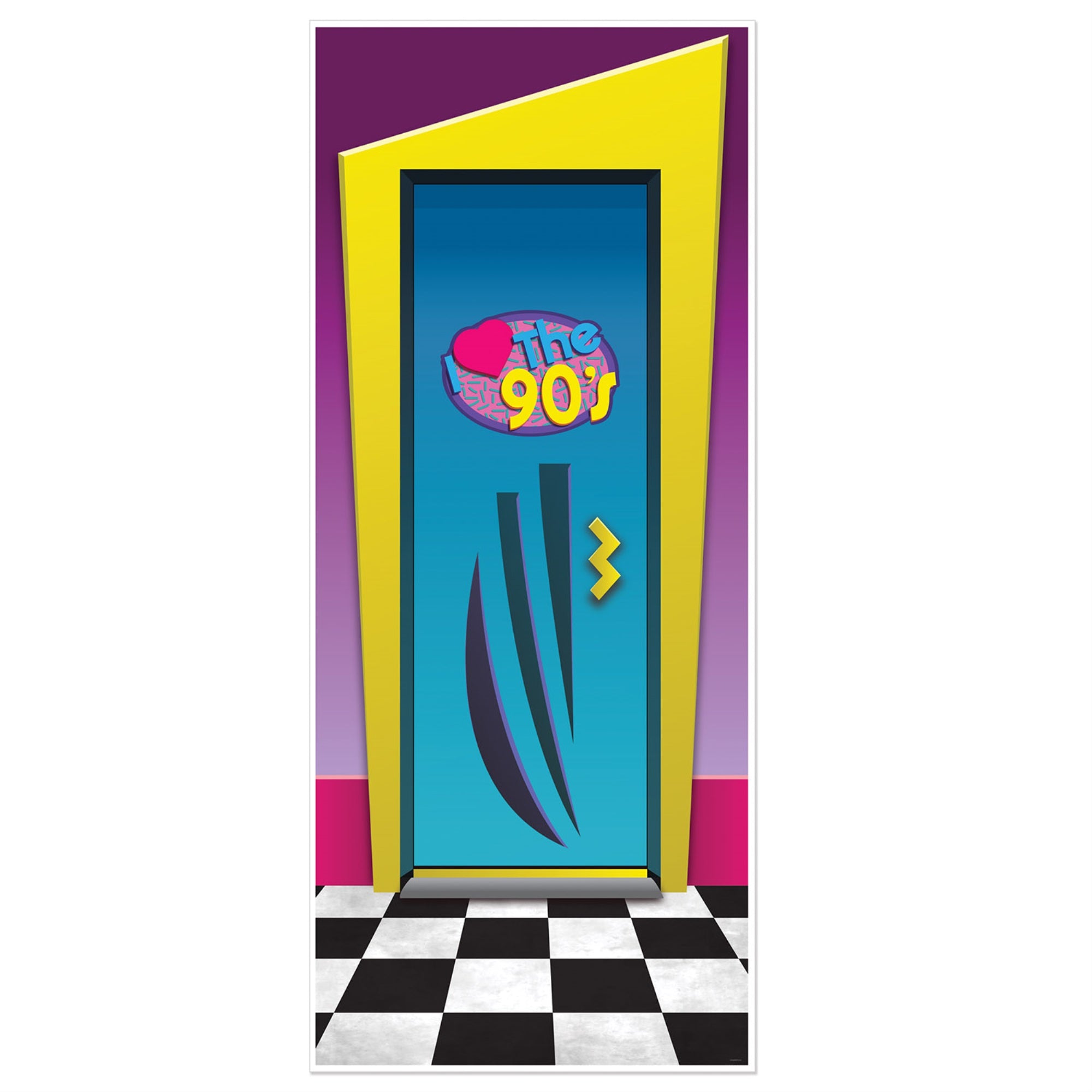 I Love The 90S Door Cover, (Pack Of 12)