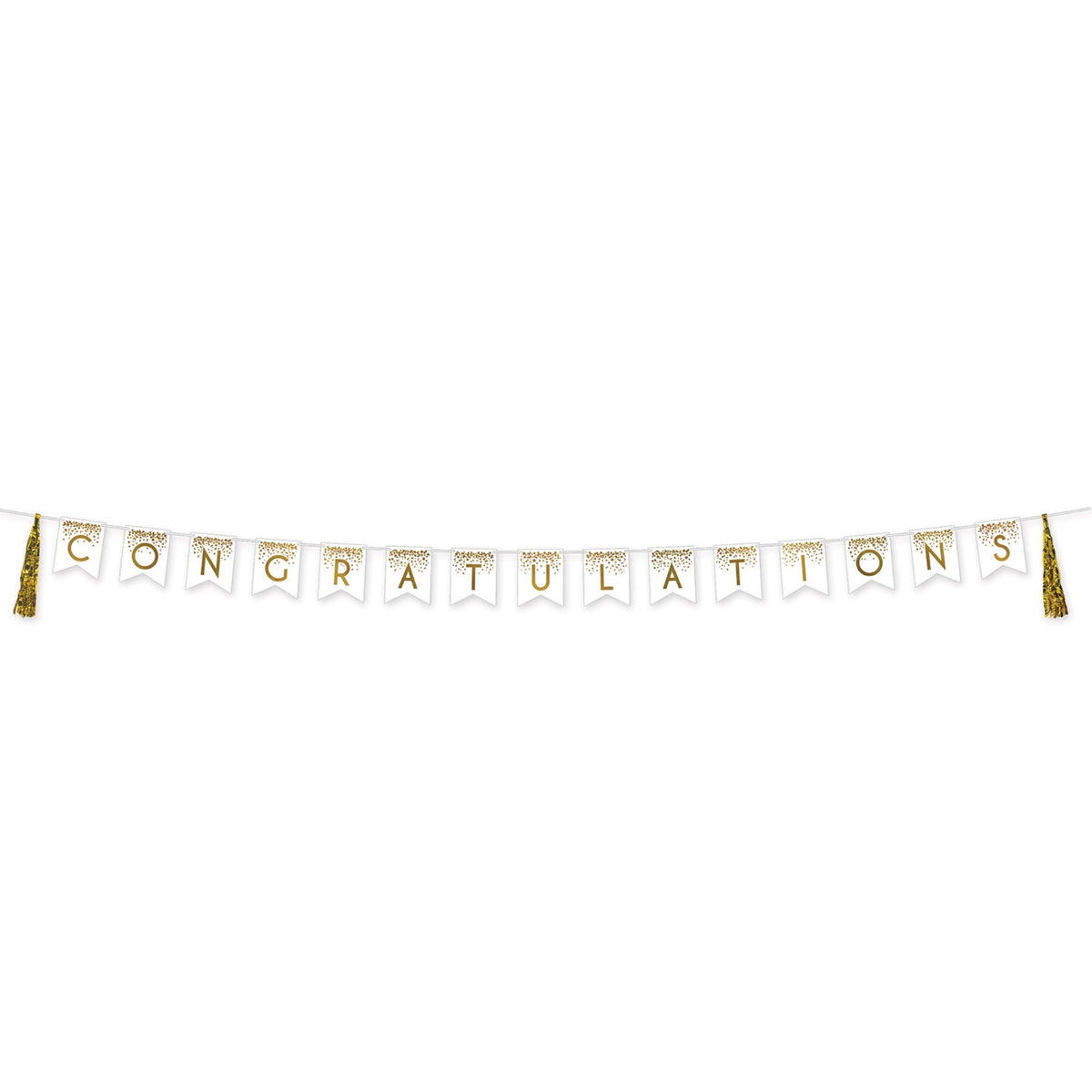 Congratulations Tassel Streamer, (Pack Of 12)