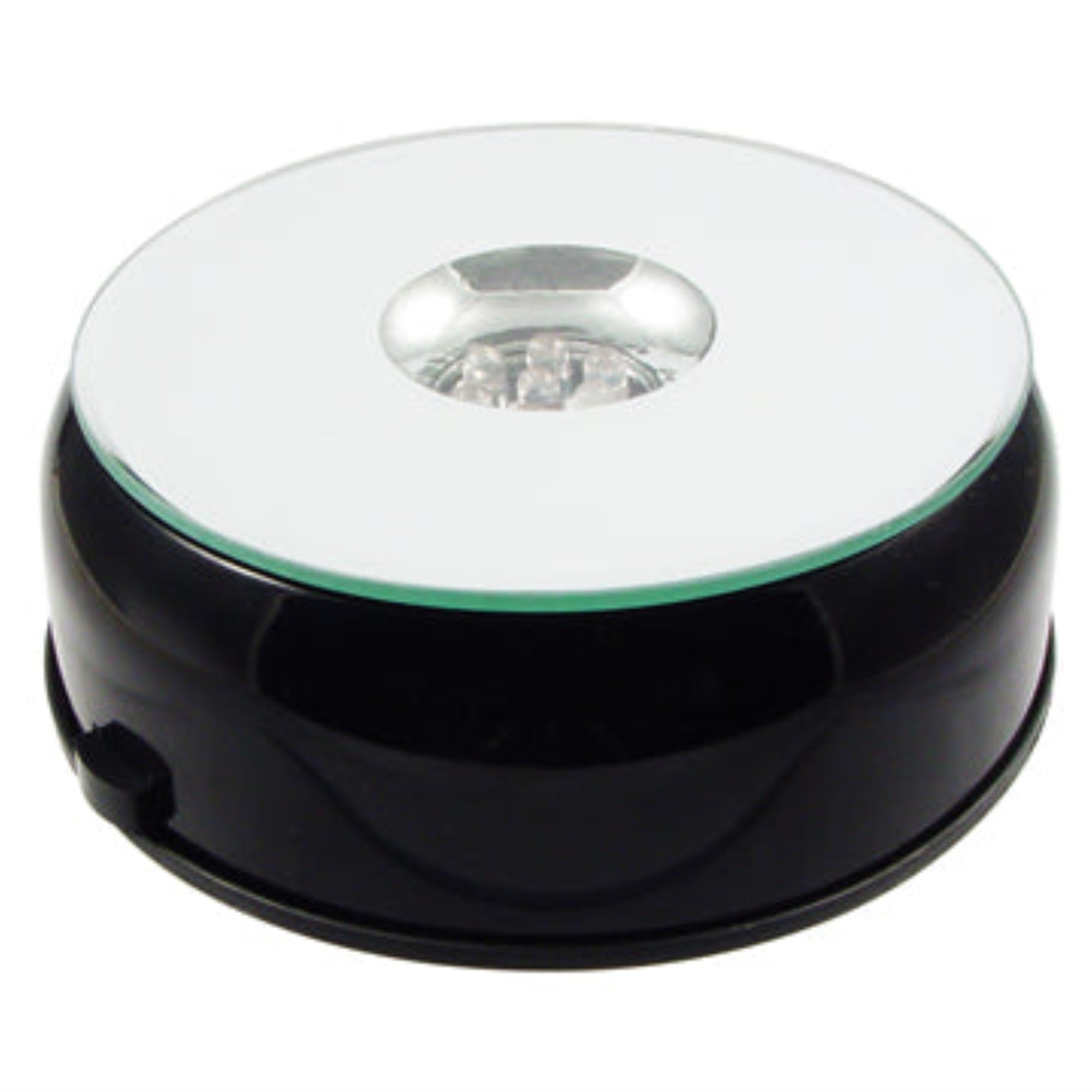 Black Cube Base With White Lights