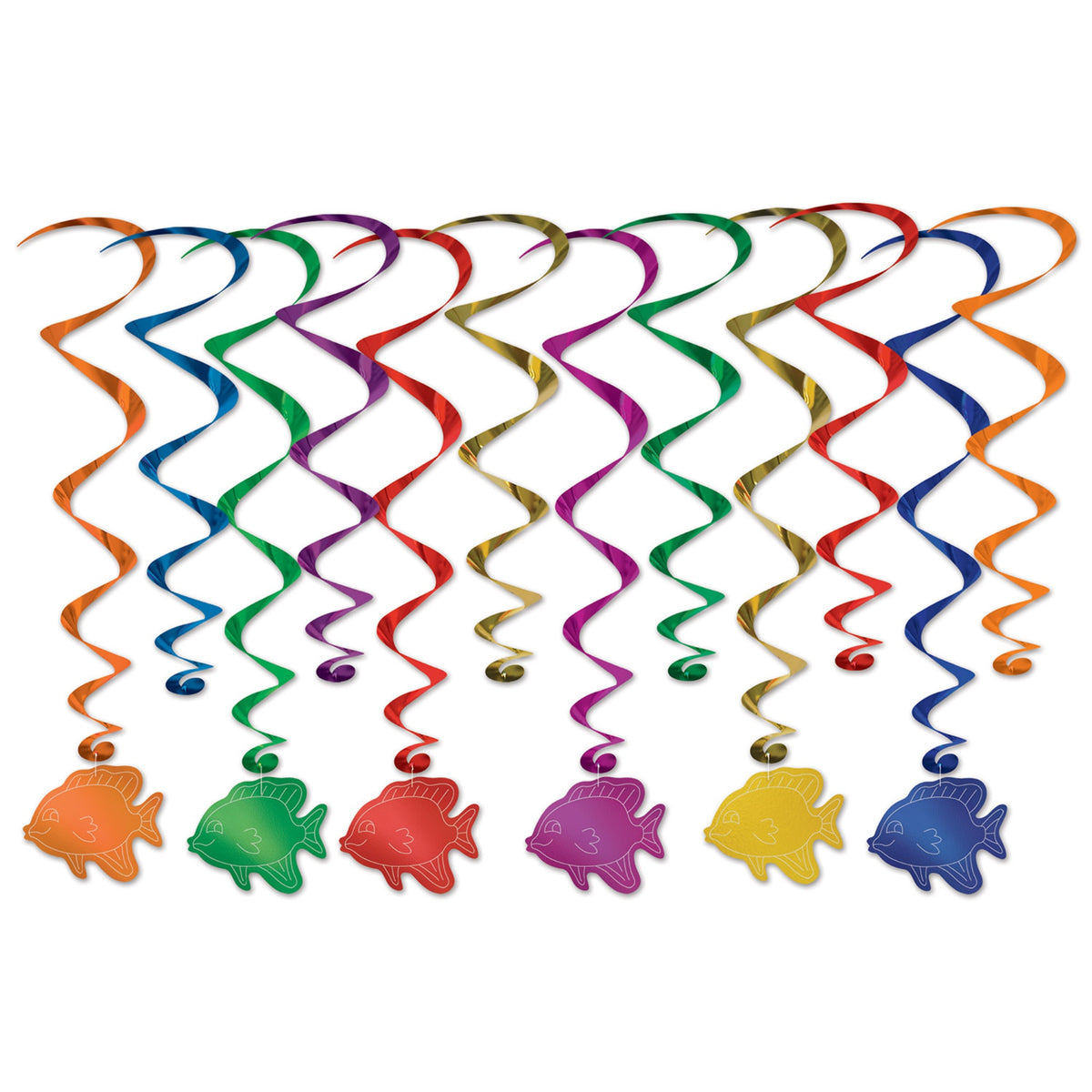 Fish Whirls, (Pack Of 6)