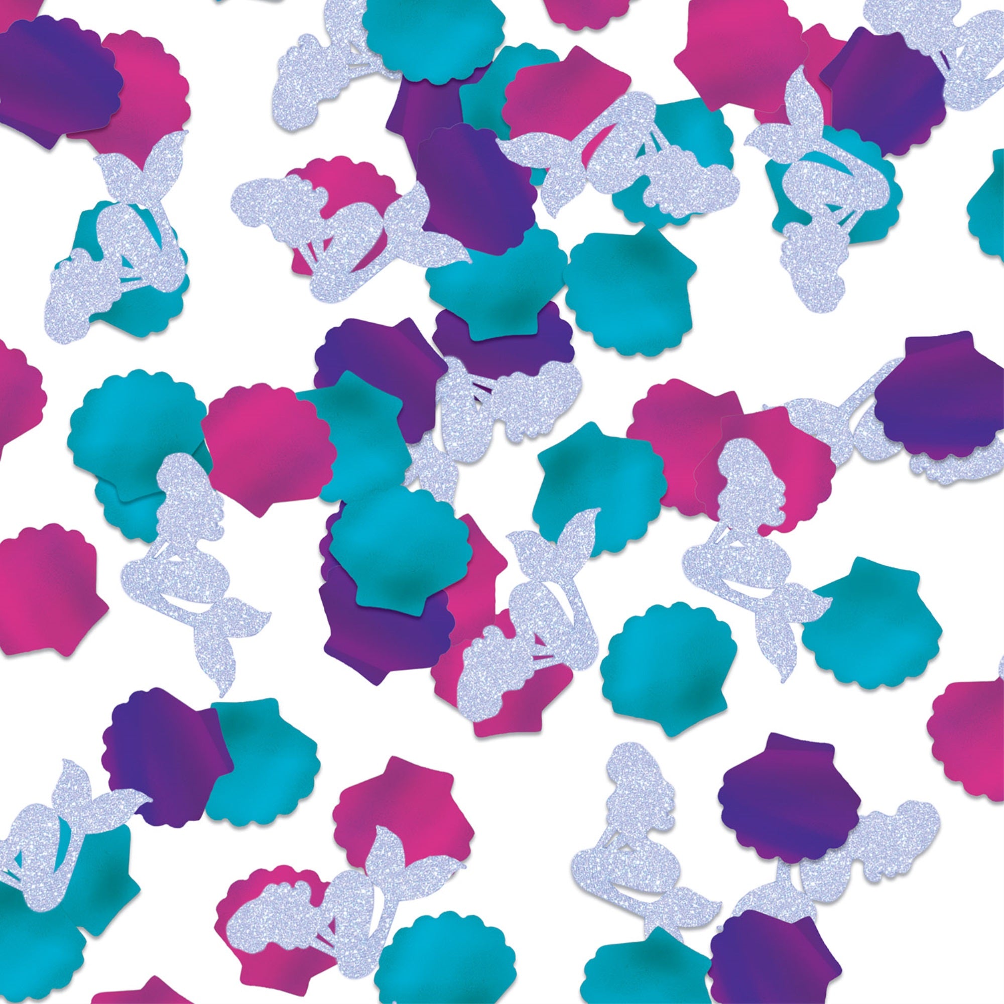 Mermaid Deluxe Sparkle Confetti, (Pack Of 12)