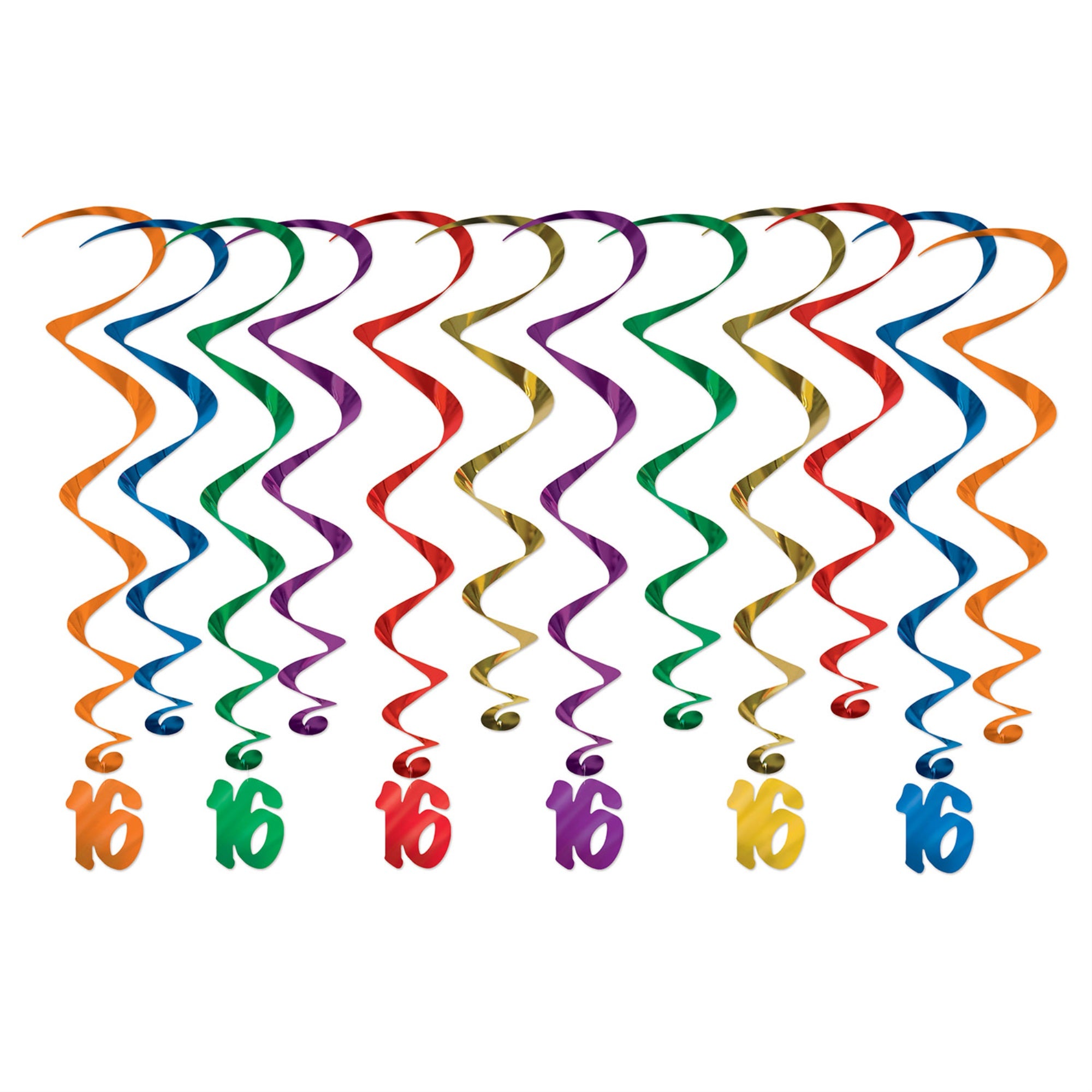 16  Whirls, (Pack Of 6)