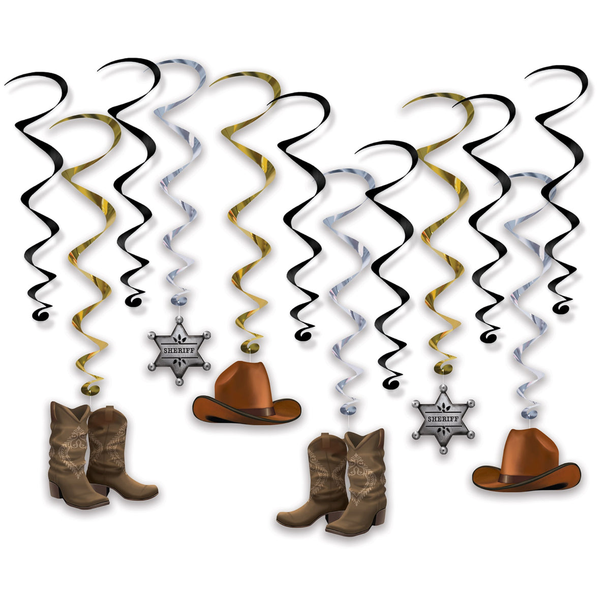 Western Whirls, (Pack Of 6)