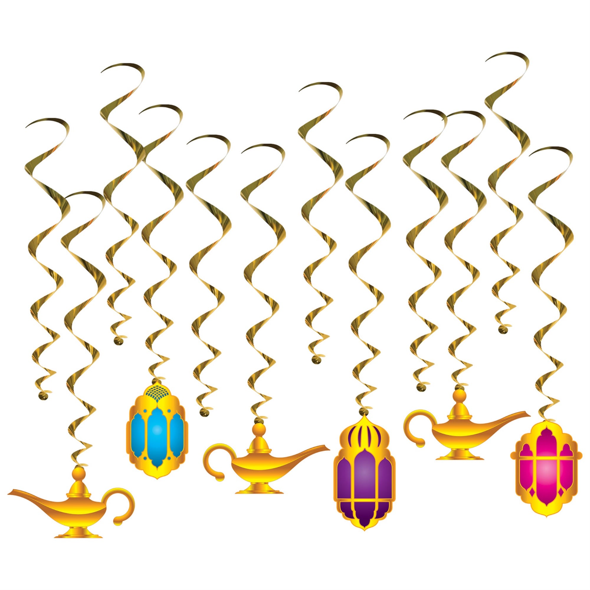 Lantern & Lamp Whirls, (Pack Of 6)