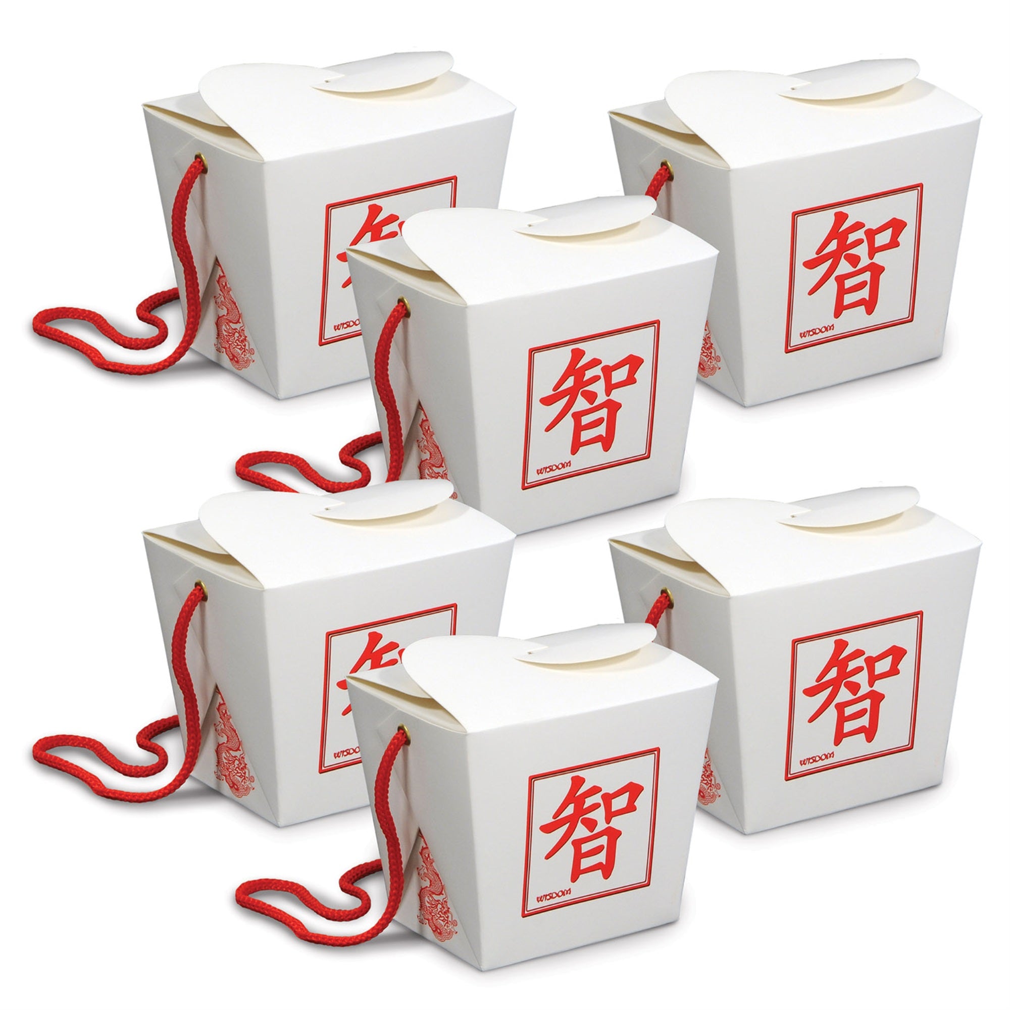 Asian Favor Boxes - Pint, (Pack Of 12)