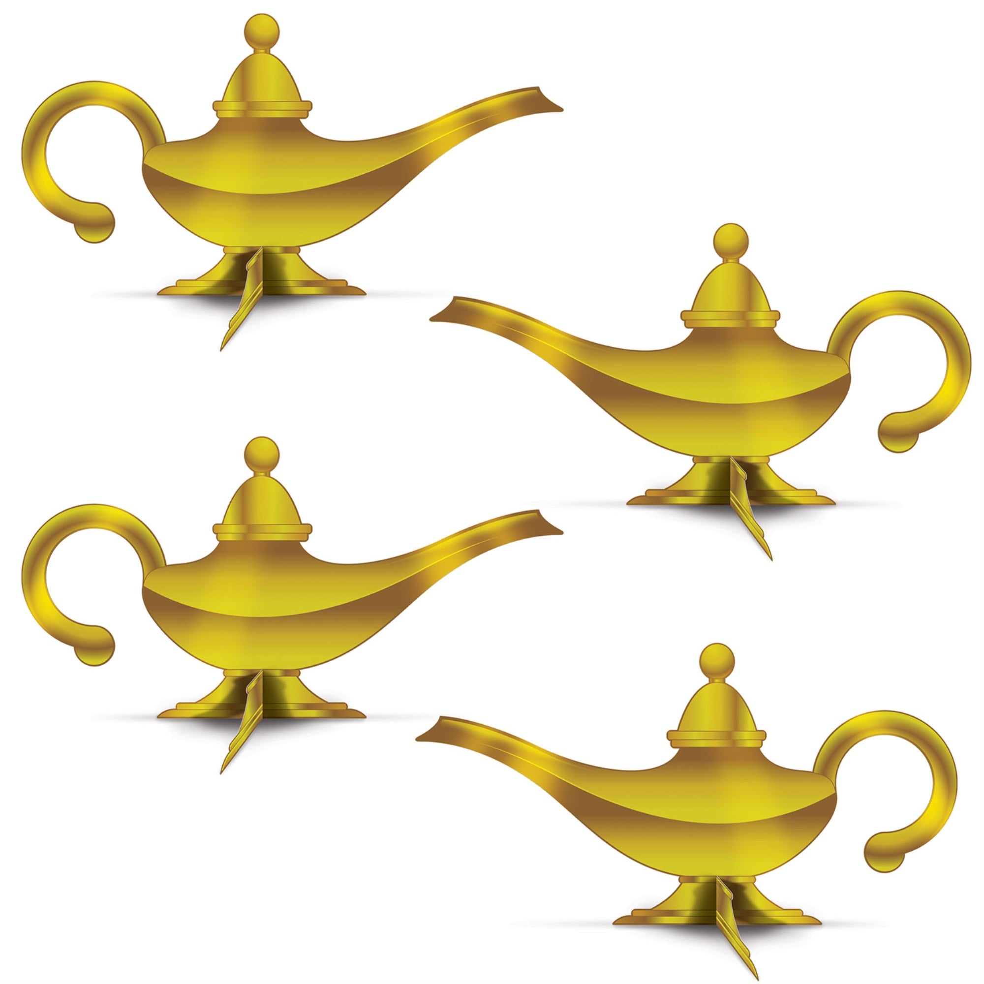 3-D Foil Lamp Centerpieces, (Pack Of 12)