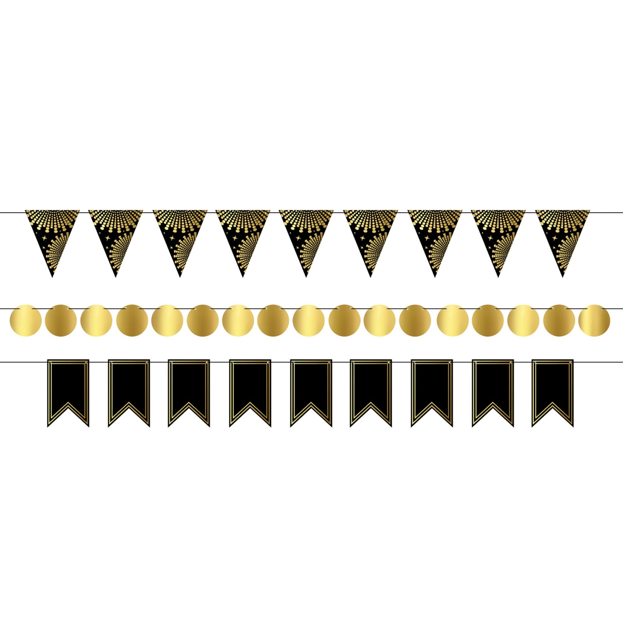 Foil Mini Streamer Kit, (Pack Of 12)