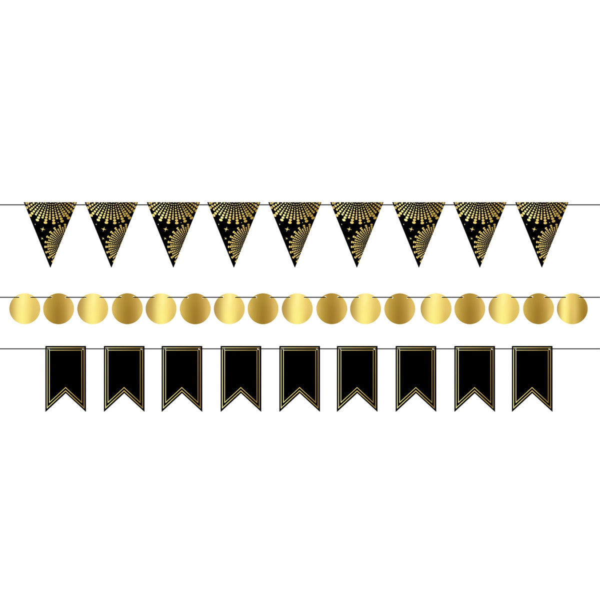 Foil Mini Streamer Kit, (Pack Of 12)