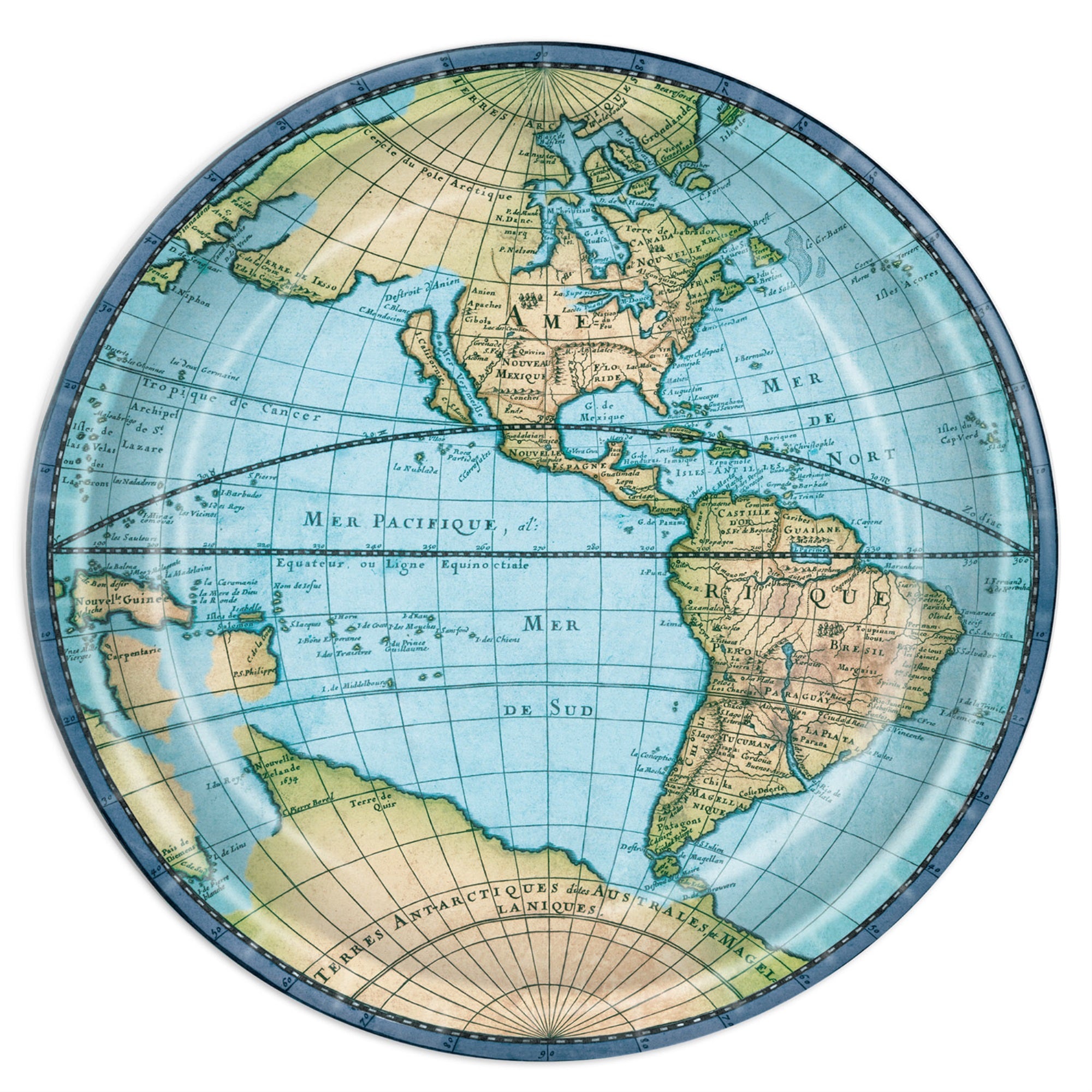 Bon Voyage Plates, (Pack Of 12)