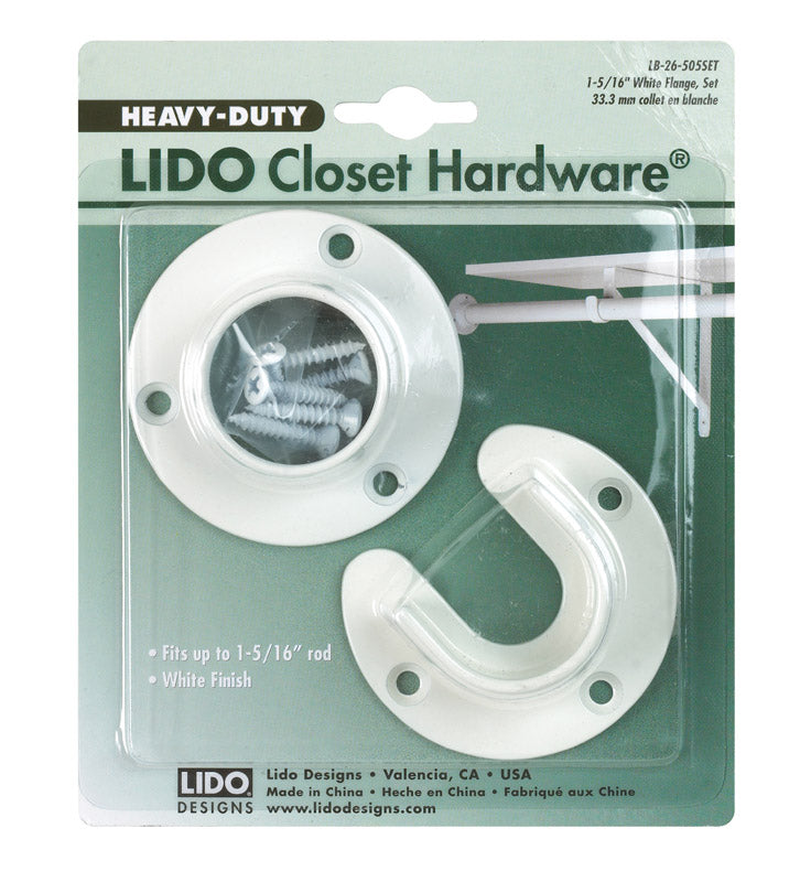 Lido Closet Flange White (Pack Of 1)