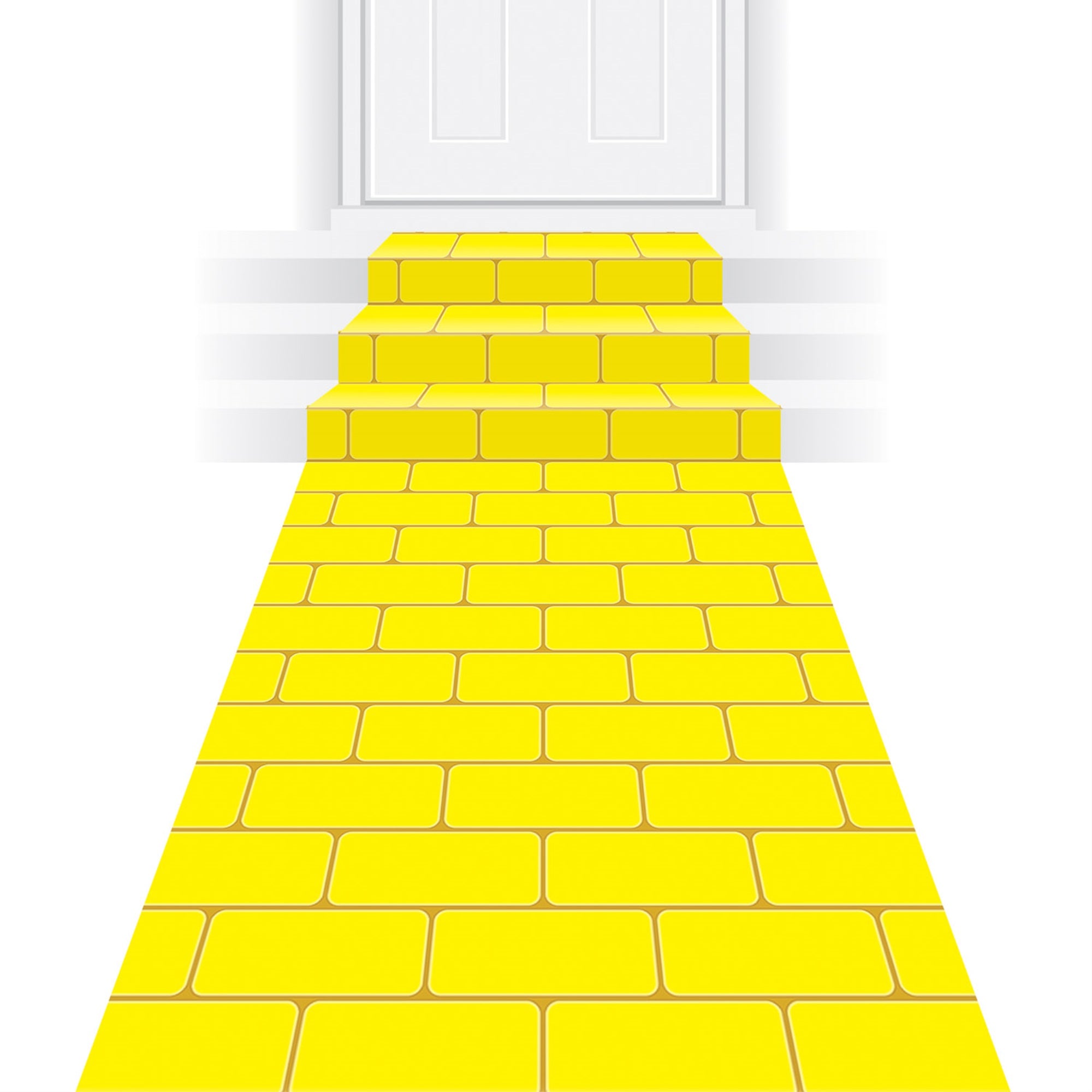 Yellow Brick Runner, (Pack Of 6)