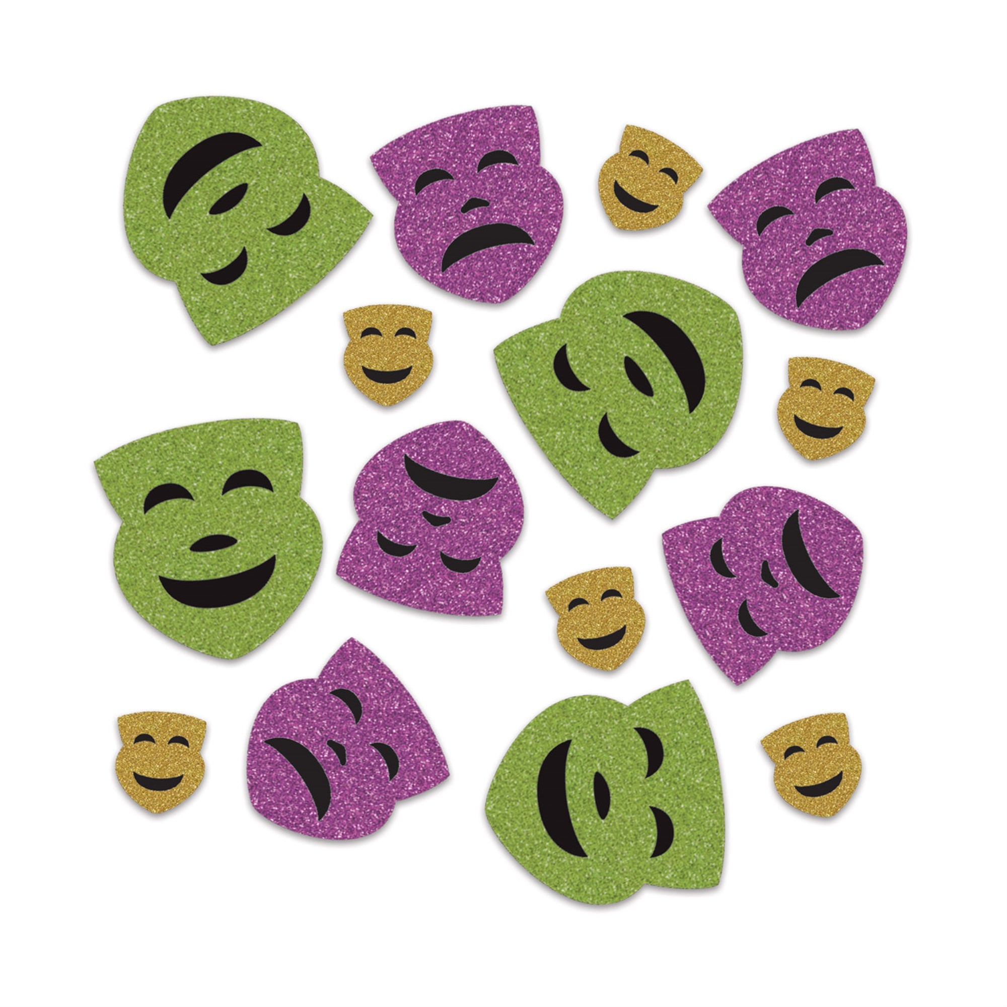 Mardi Gras Deluxe Sparkle Confetti, (Pack Of 12)