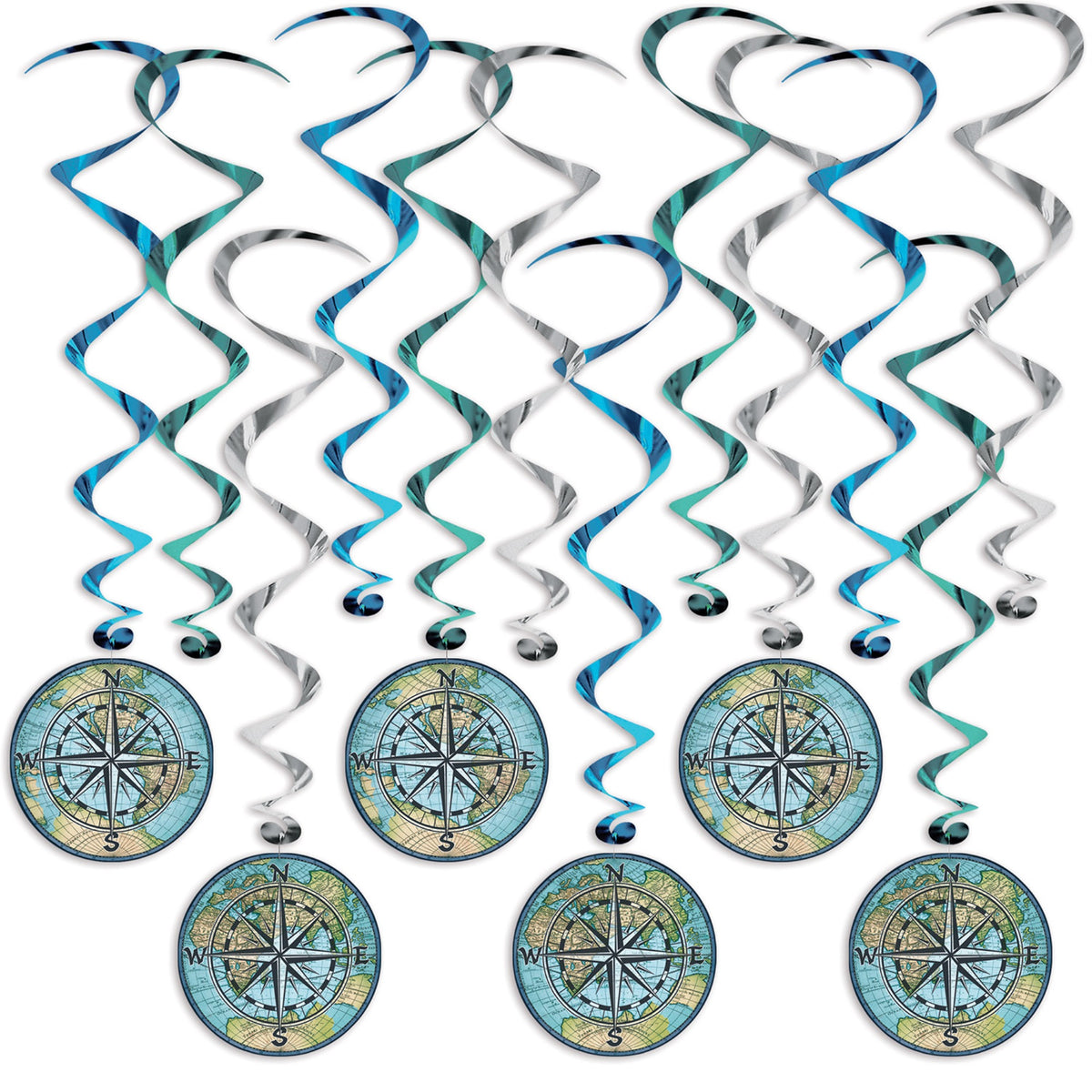 Bon Voyage Whirls, (Pack Of 6)