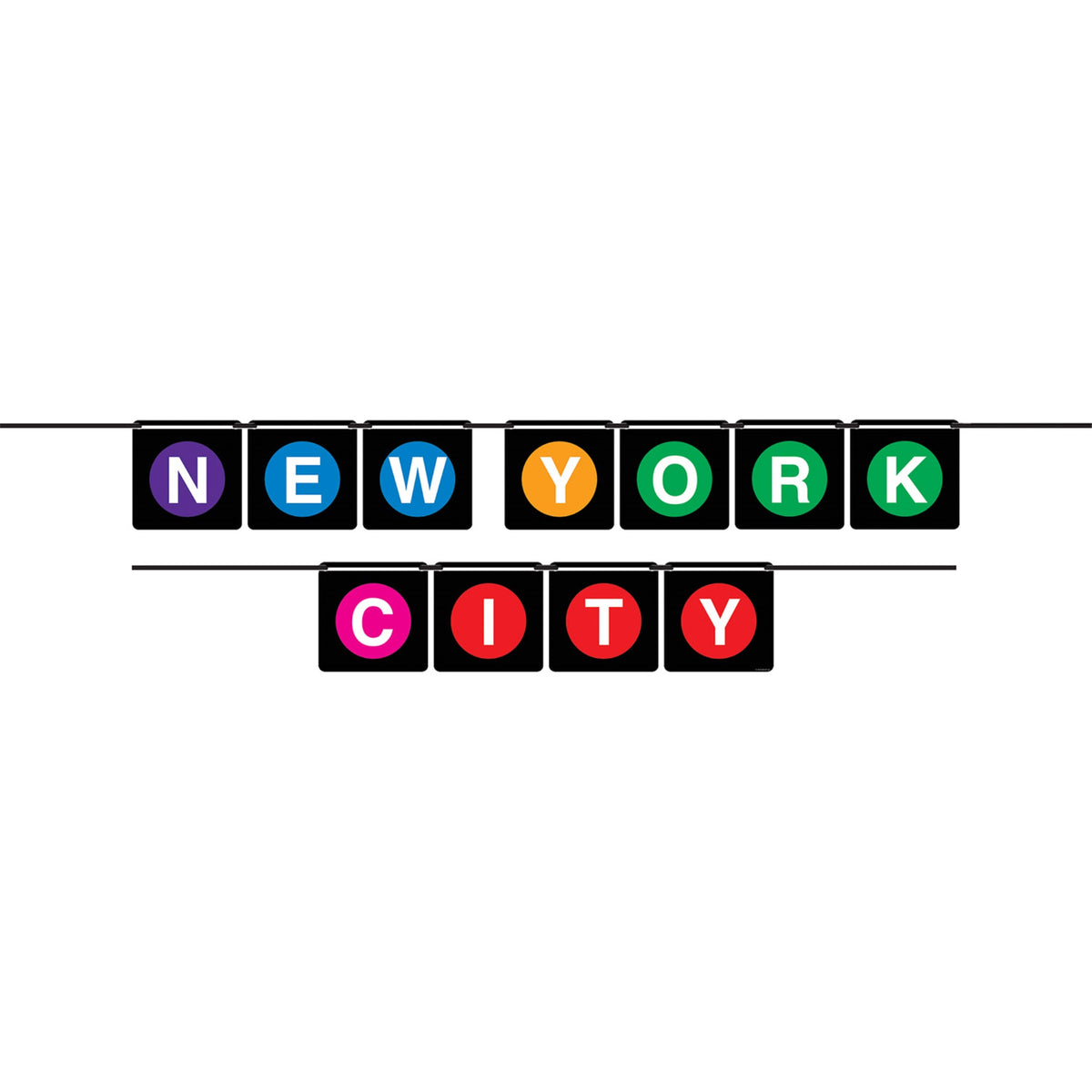 New York City Streamer, (Pack Of 12)