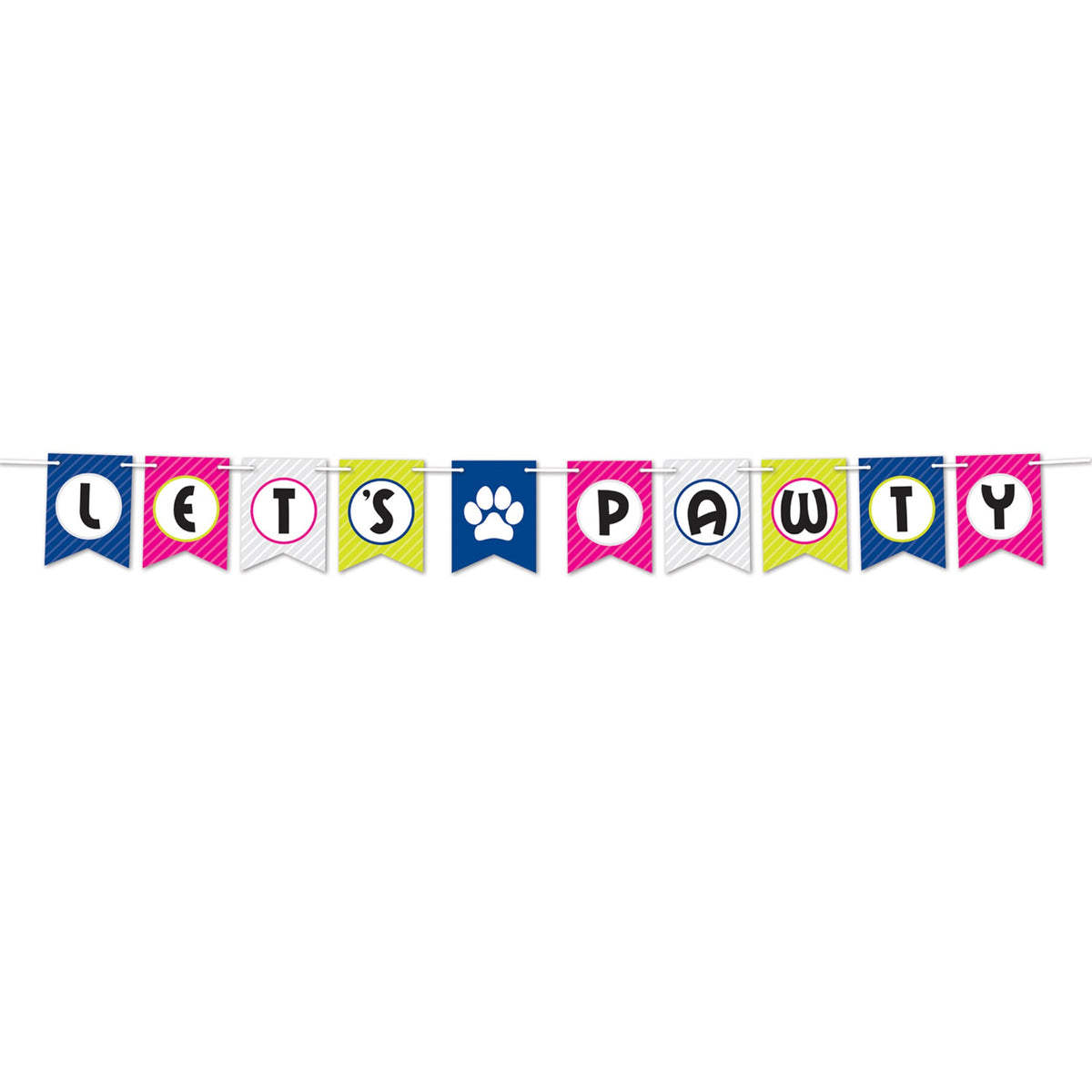 Lets Pawty Streamer, (Pack Of 12)