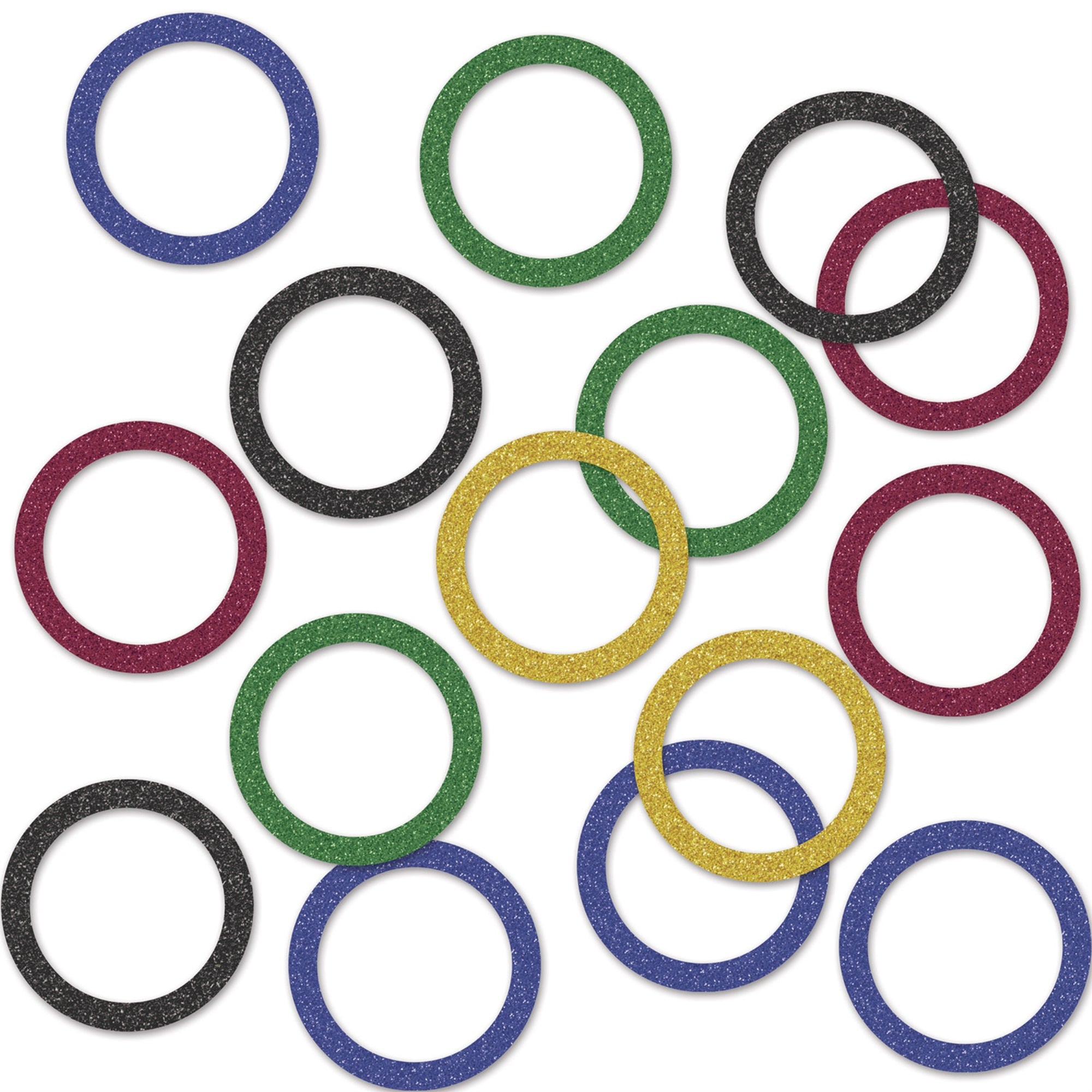 Sports Party Rings Del Sparkle Confetti, (Pack Of 12)