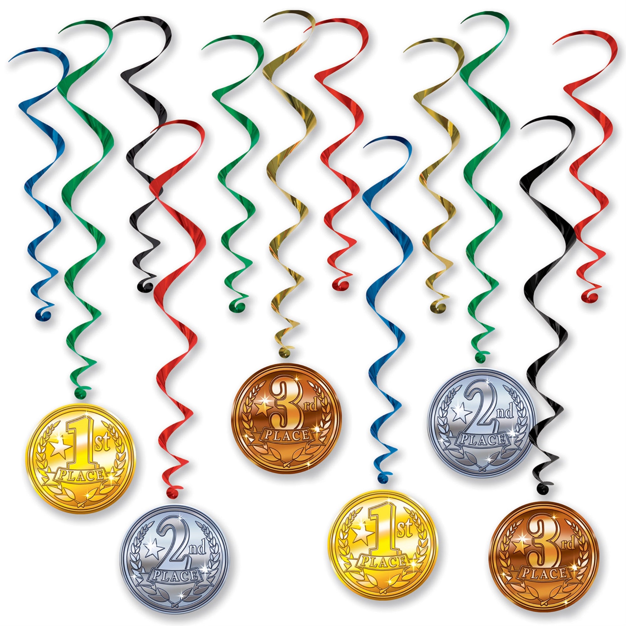 Award Medal Whirls, (Pack Of 6)