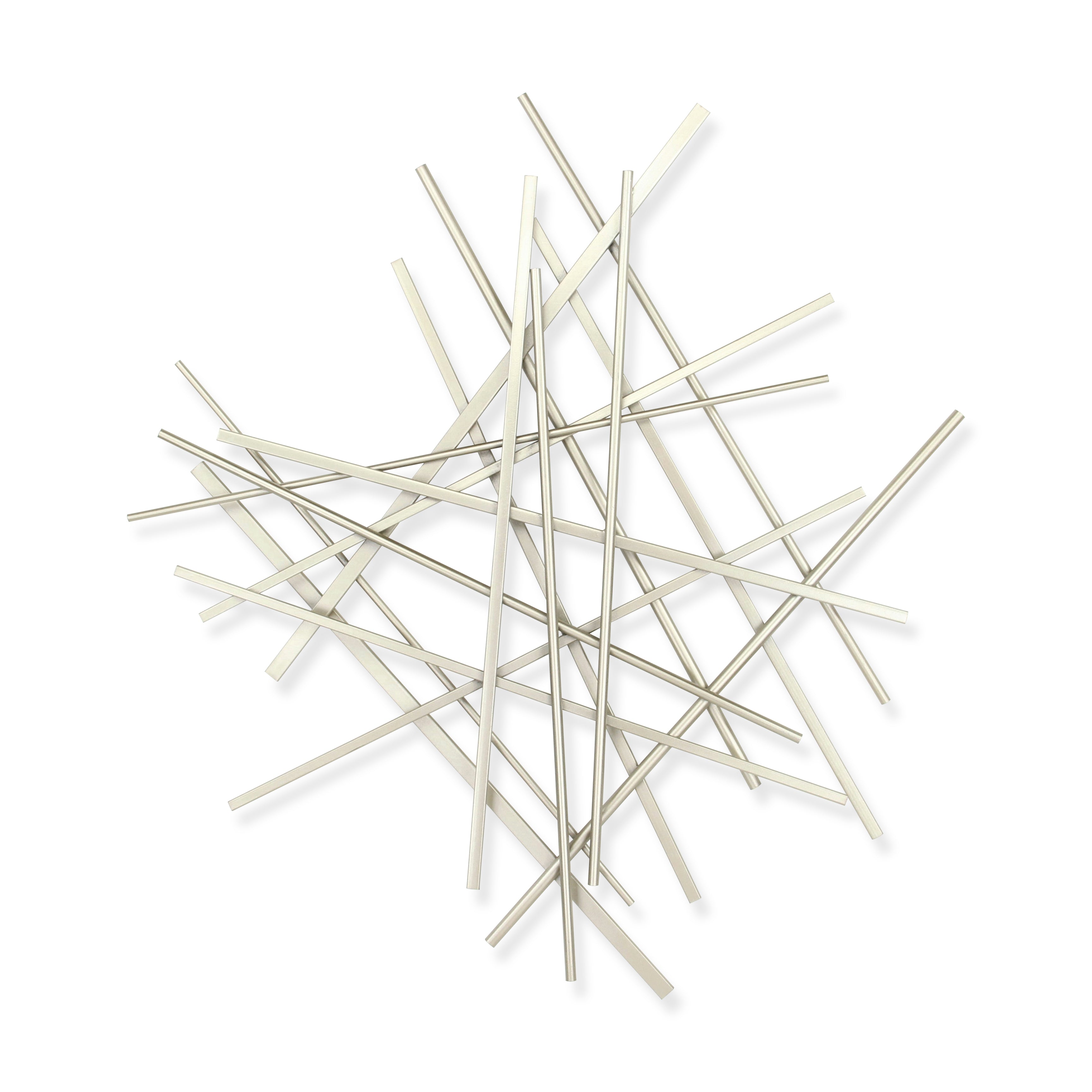 Avalon Small Abstract Wall Decor - Silver