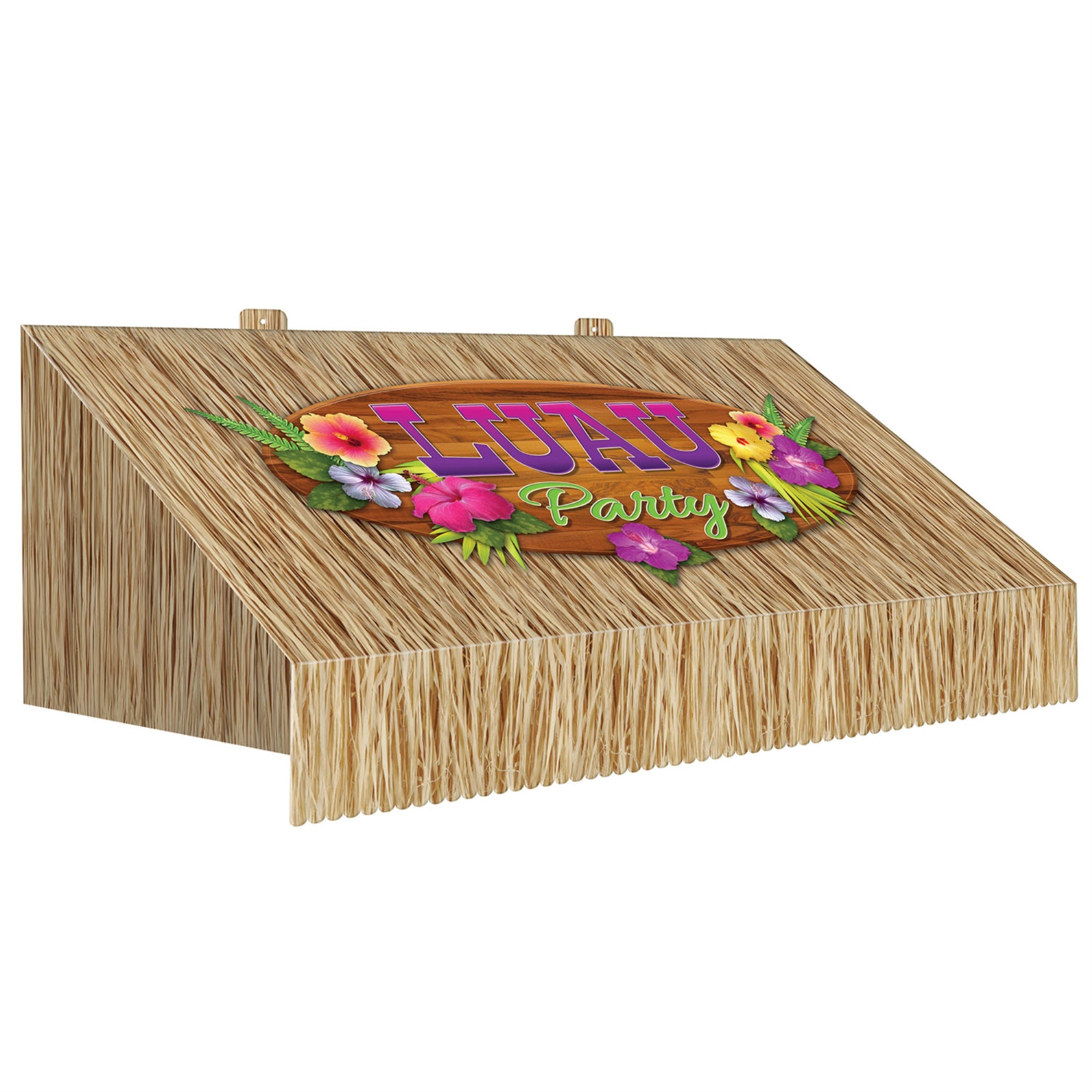 3-D Tiki Bar Awning Wall Decoration, (Pack Of 6)