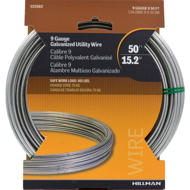 Wire Galv 9Ga 50' (Pack Of 1)