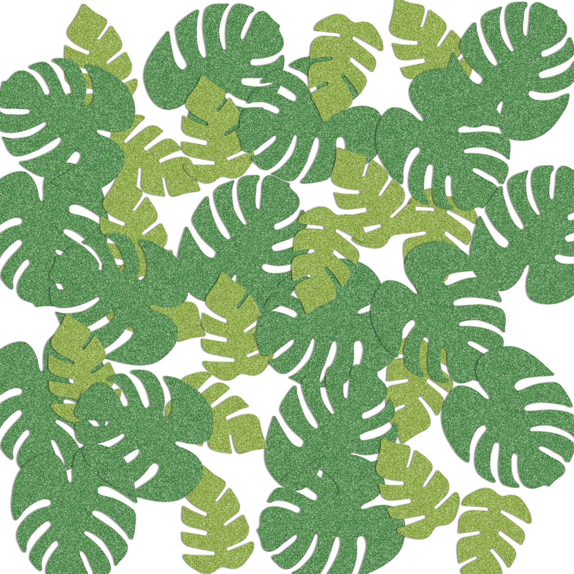 Tropical Palm Leaf Del Sparkle Confetti, (Pack Of 12)