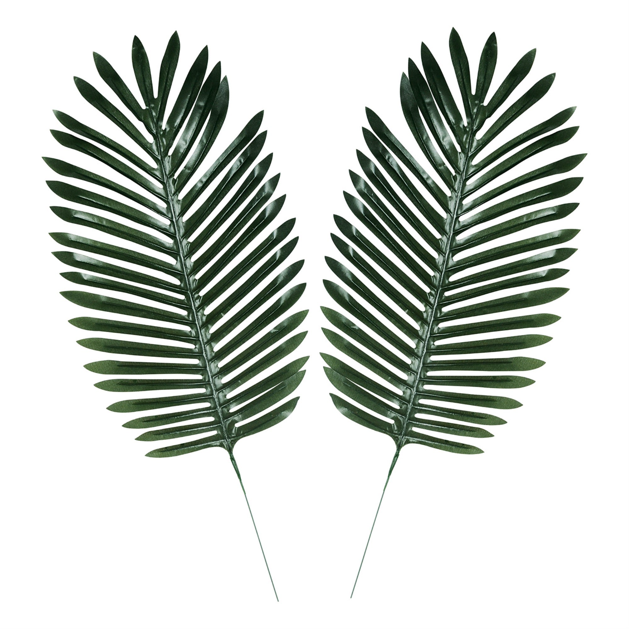 Fabric Fern Palm Leaves, (Pack Of 6)