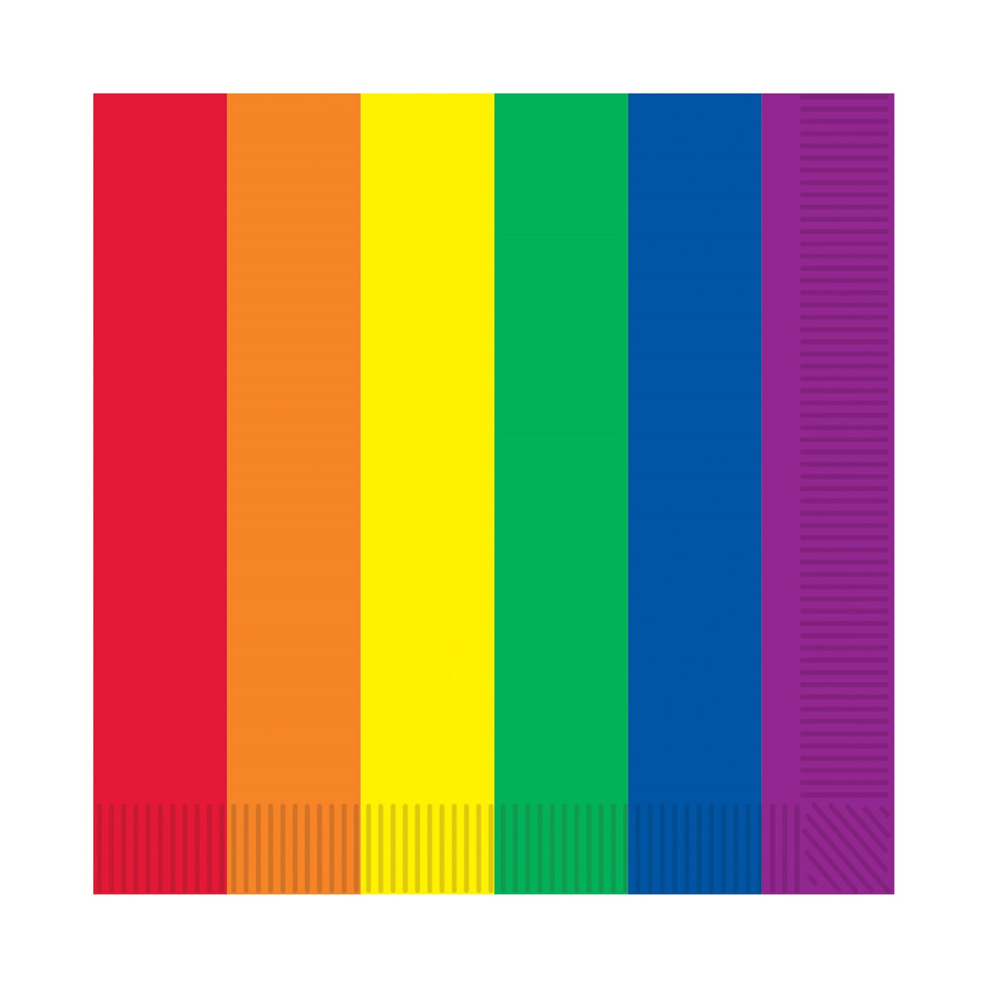 Rainbow Beverage Napkins ( Pack Of 12 )