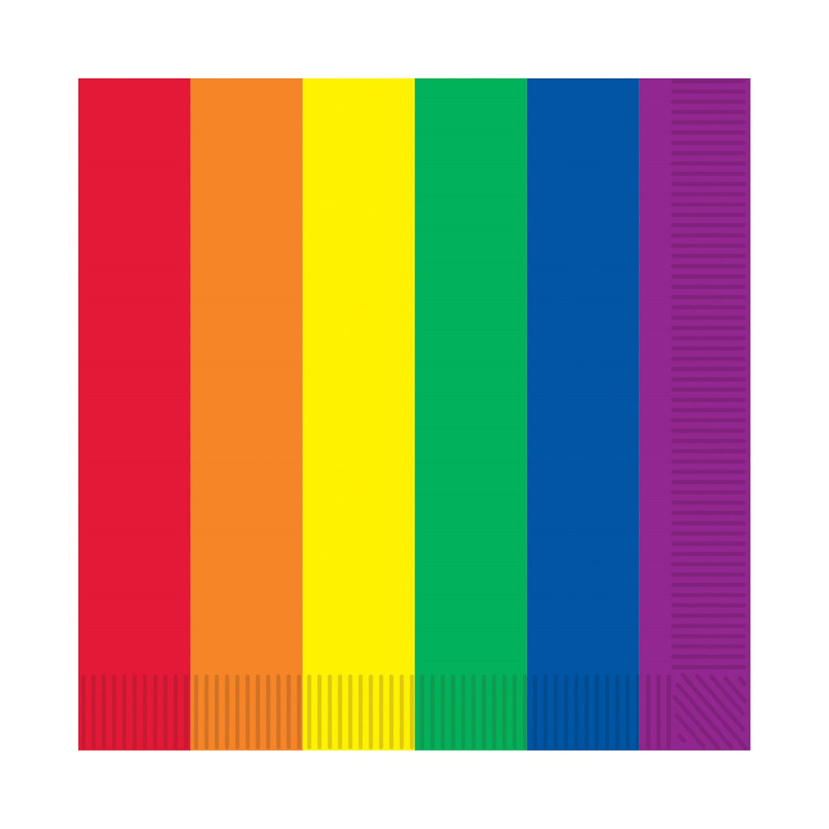 Rainbow Beverage Napkins ( Pack Of 12 )