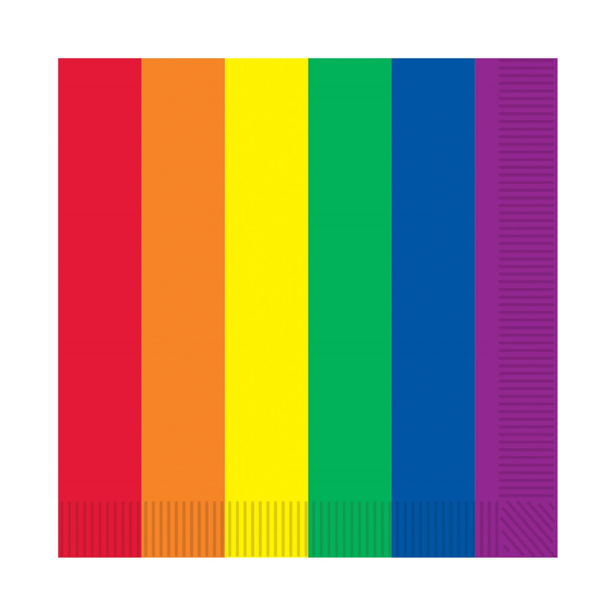 Rainbow Luncheon Napkins, (Pack Of 12)