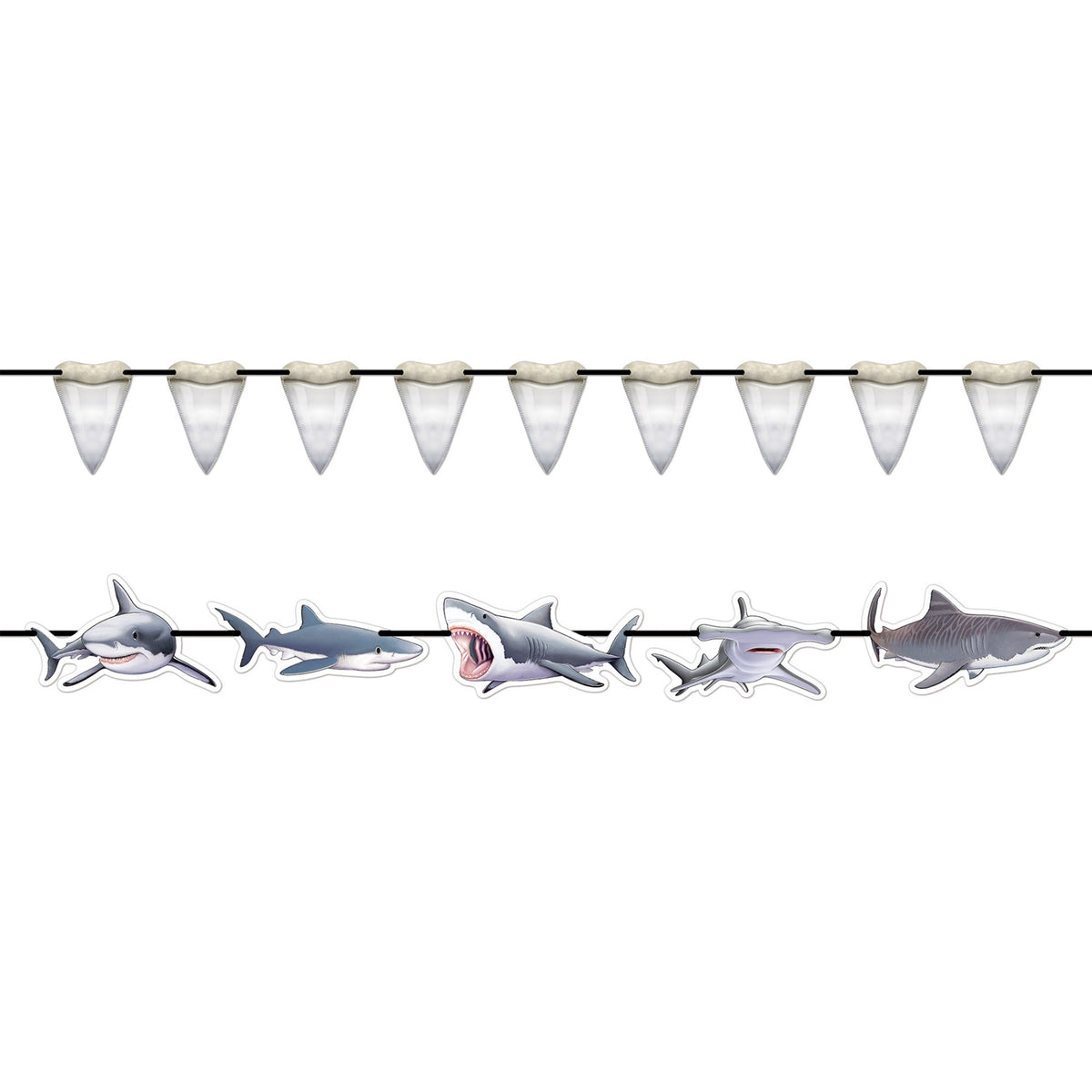 Shark Streamer Set, (Pack Of 12)