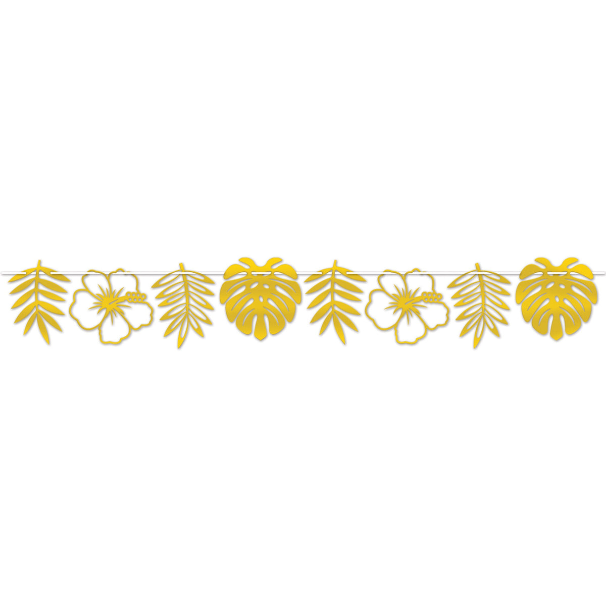 Foil Die-Cut Floral Streamer, (Pack Of 12)
