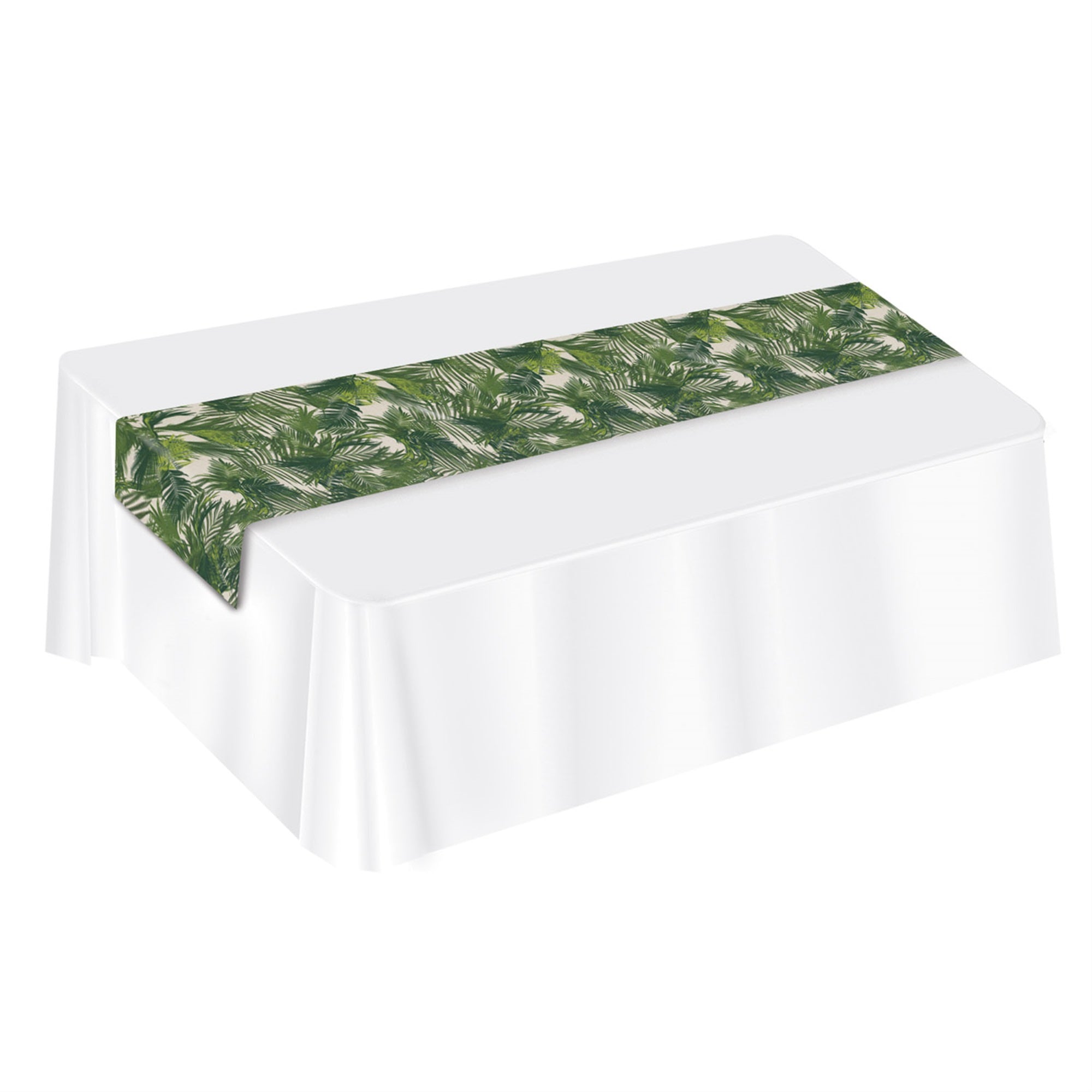 Palm Leaf Fabric Table Runner, (Pack Of 12)