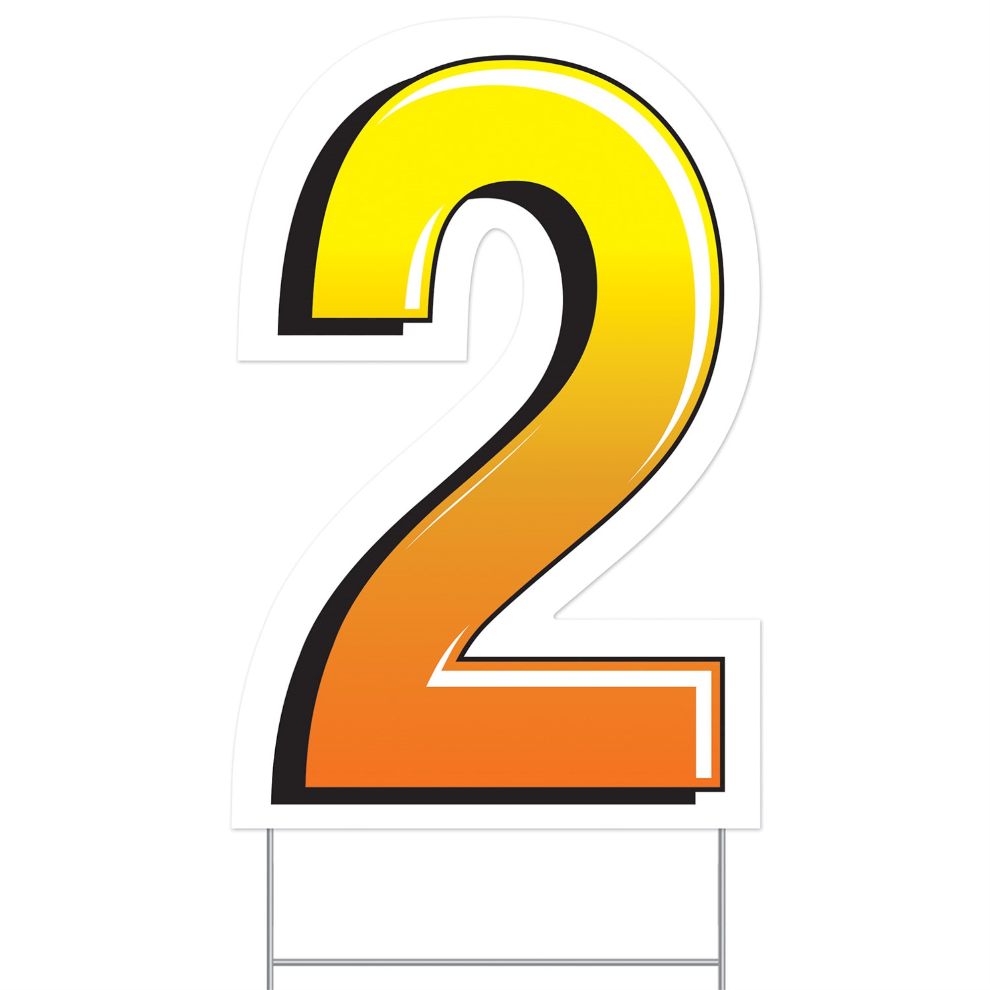 Plastic  2  Yard Sign, (Pack Of 3)