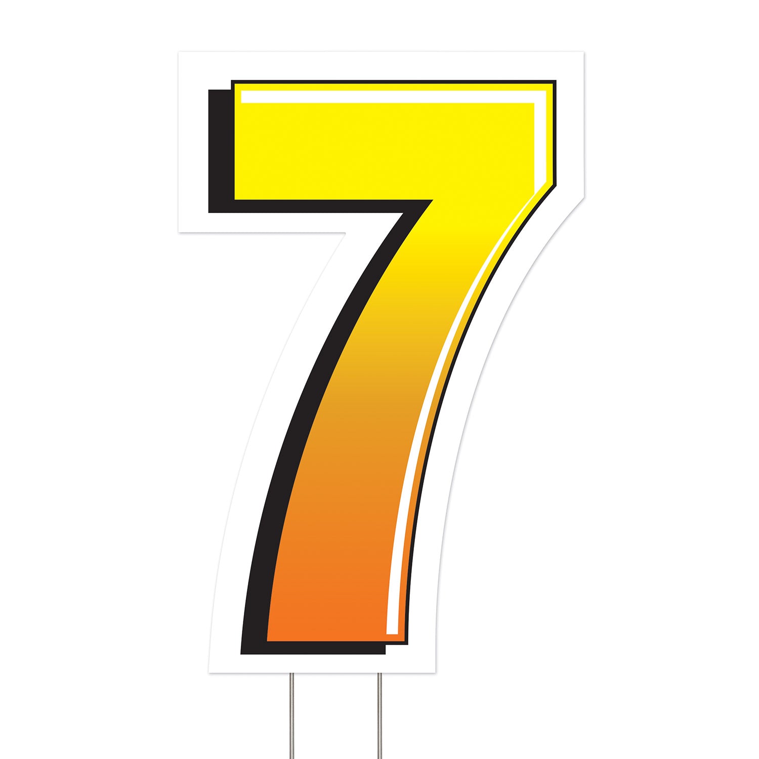 Plastic  7  Yard Sign