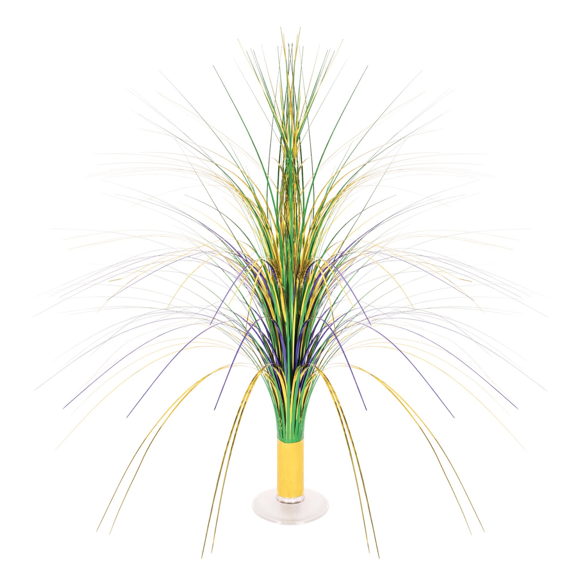 Metallic Spray Centerpiece Gold, Green, Purple Pack Of 6