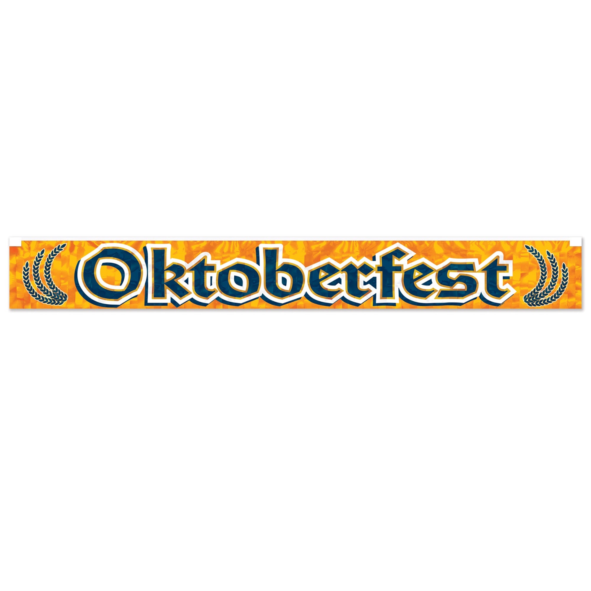 Metallic Oktoberfest Fringe Banner Prtd 1-Ply Pvc Fringe Pack Of 12
