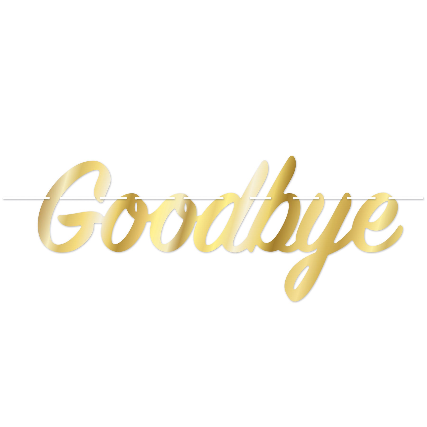 Foil Goodbye Streamer assembly required Pack of 12