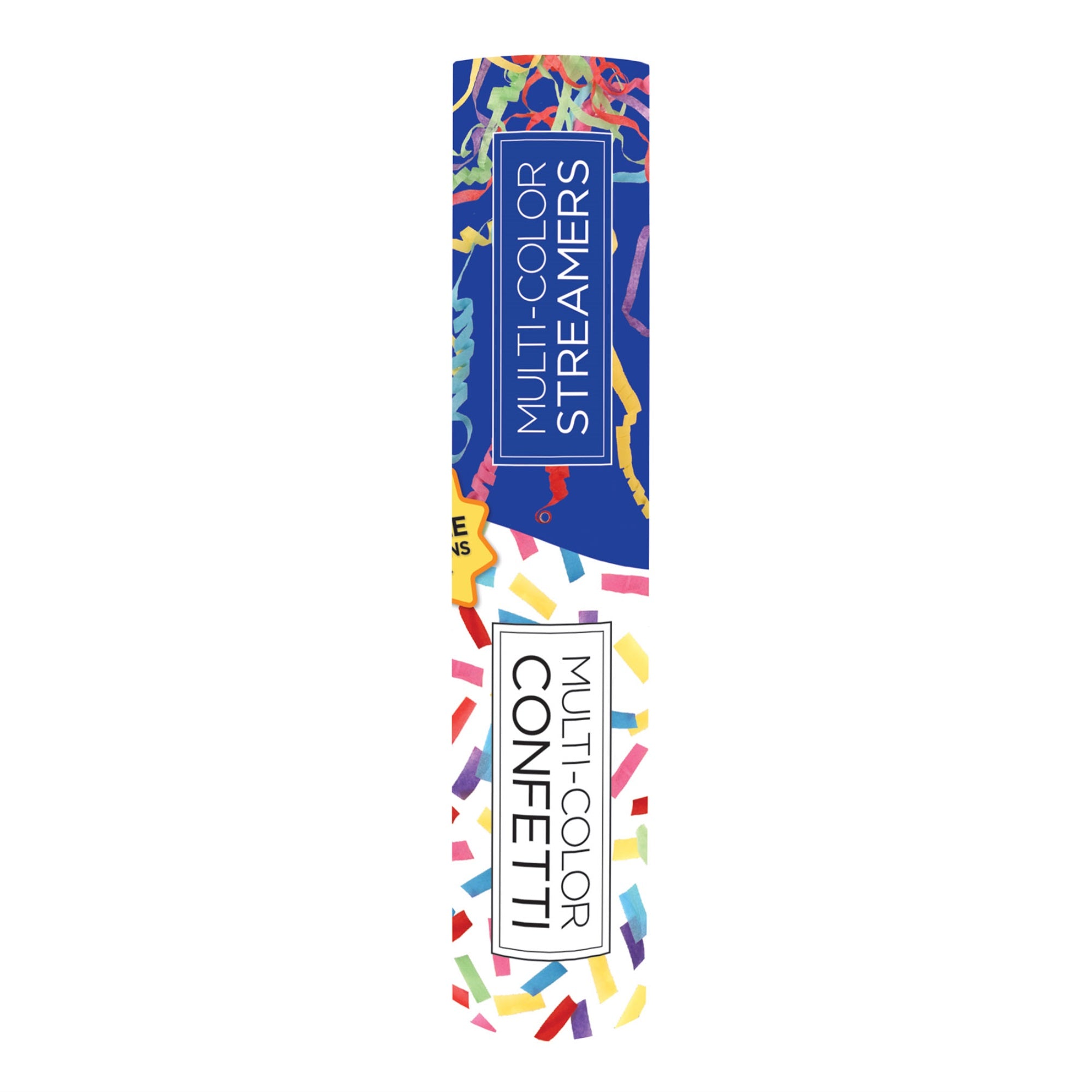 Handheld Confetti & Streamer Tubes (Pack Of 6)