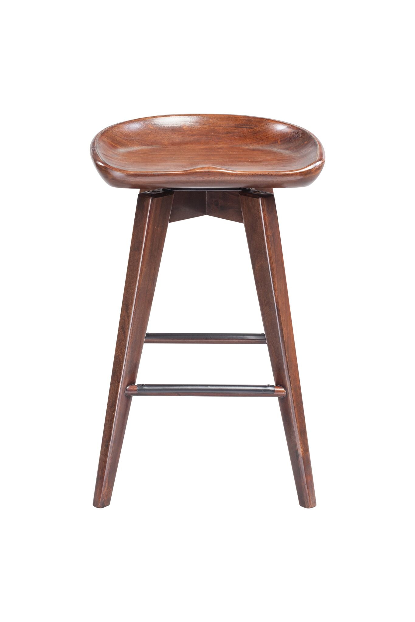 24 Bali Swivel Counter Stool, Cappuccino
