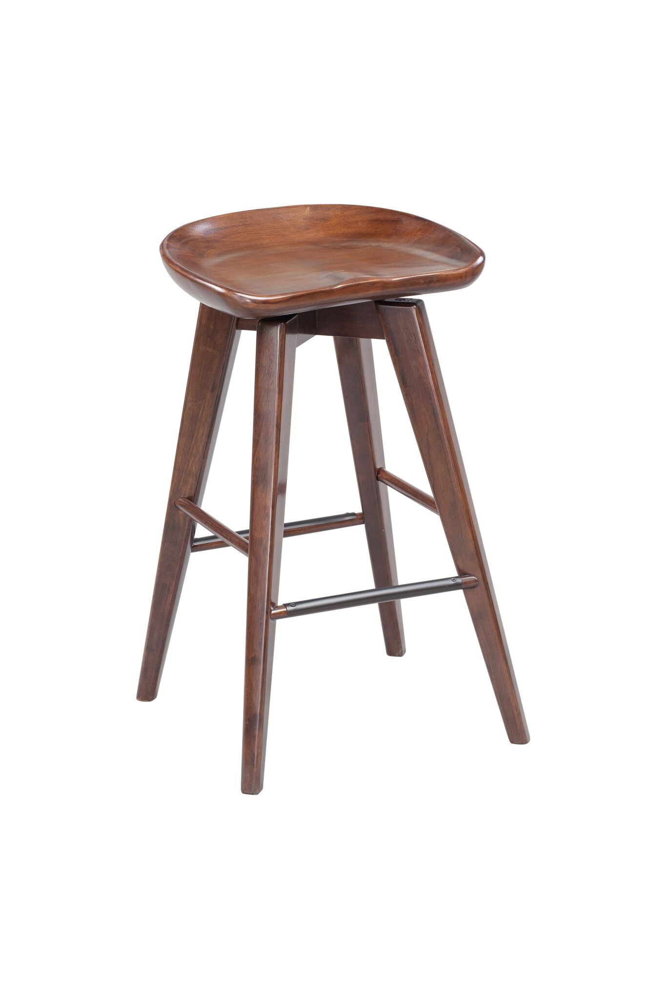 24 Bali Swivel Counter Stool, Cappuccino
