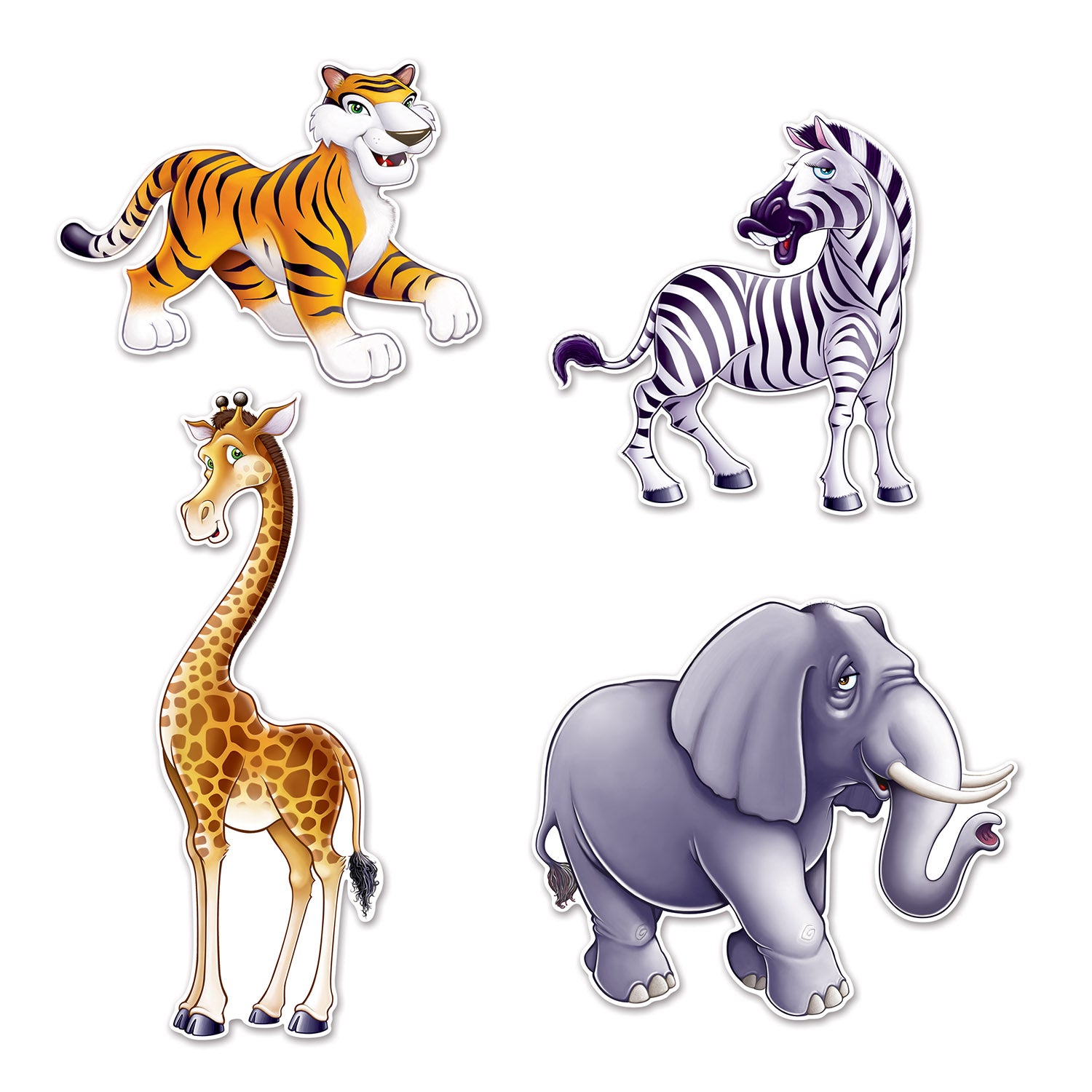 Jungle Animal Cutouts (Pack of 12)