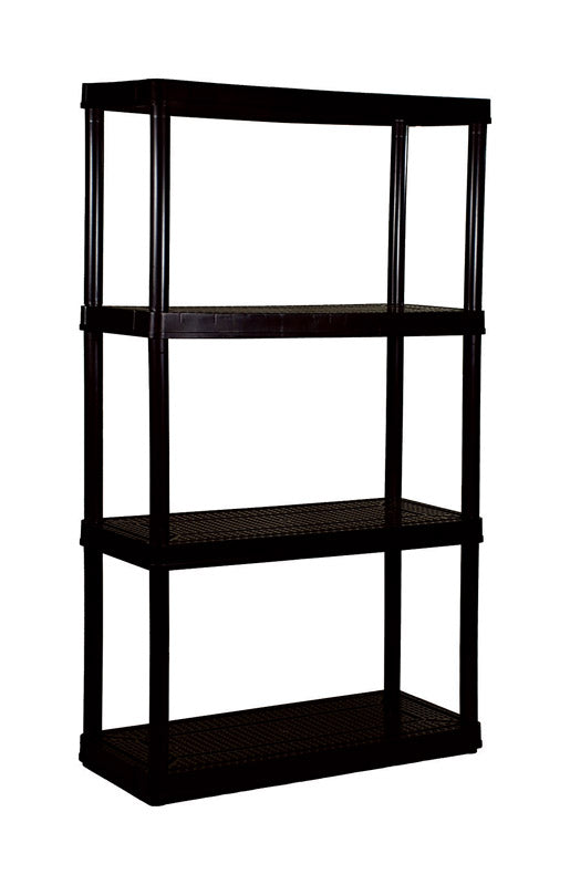 Shelf 4Plst Med Duty Blk (Pack Of 1)