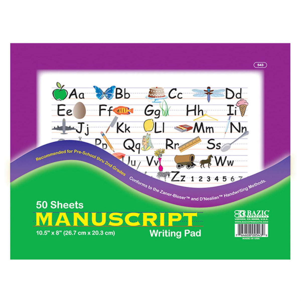 Bazic 50 Ct. 10.5' X 8' Manuscript Writing Pad