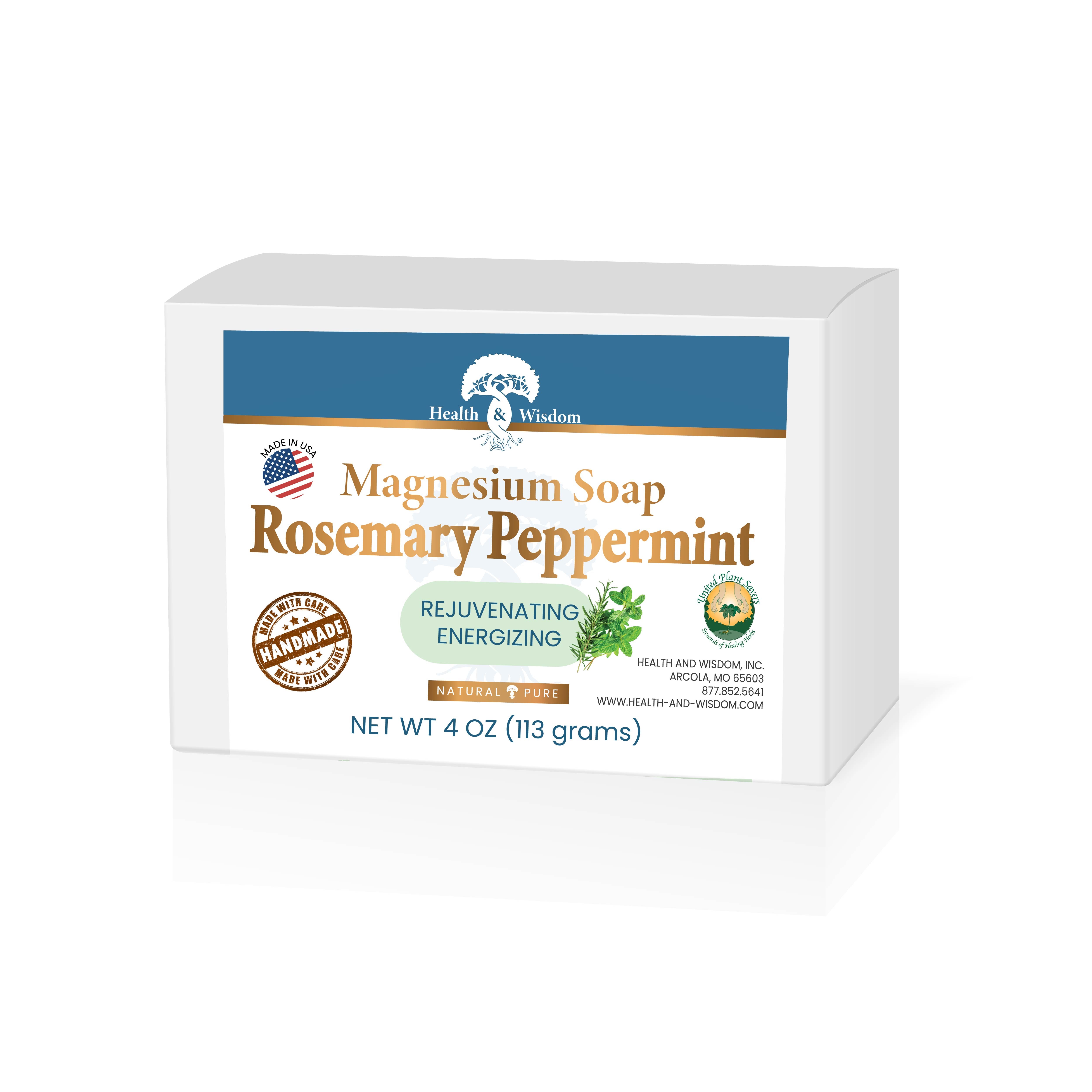 Magnesium Soap Bar - 4 Oz Rosemary-Peppermint