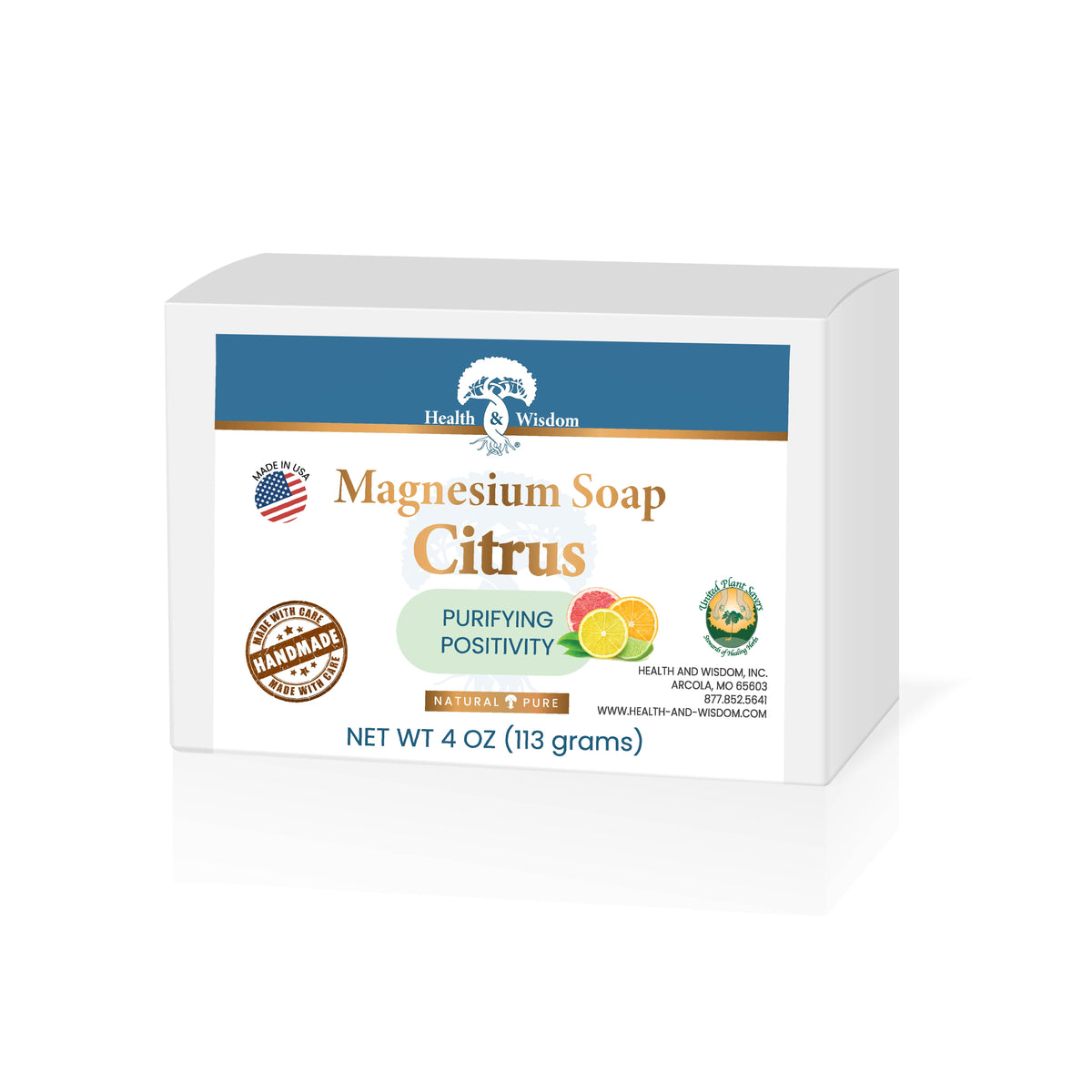 Magnesium Soap Bar - 4 Oz Citrus