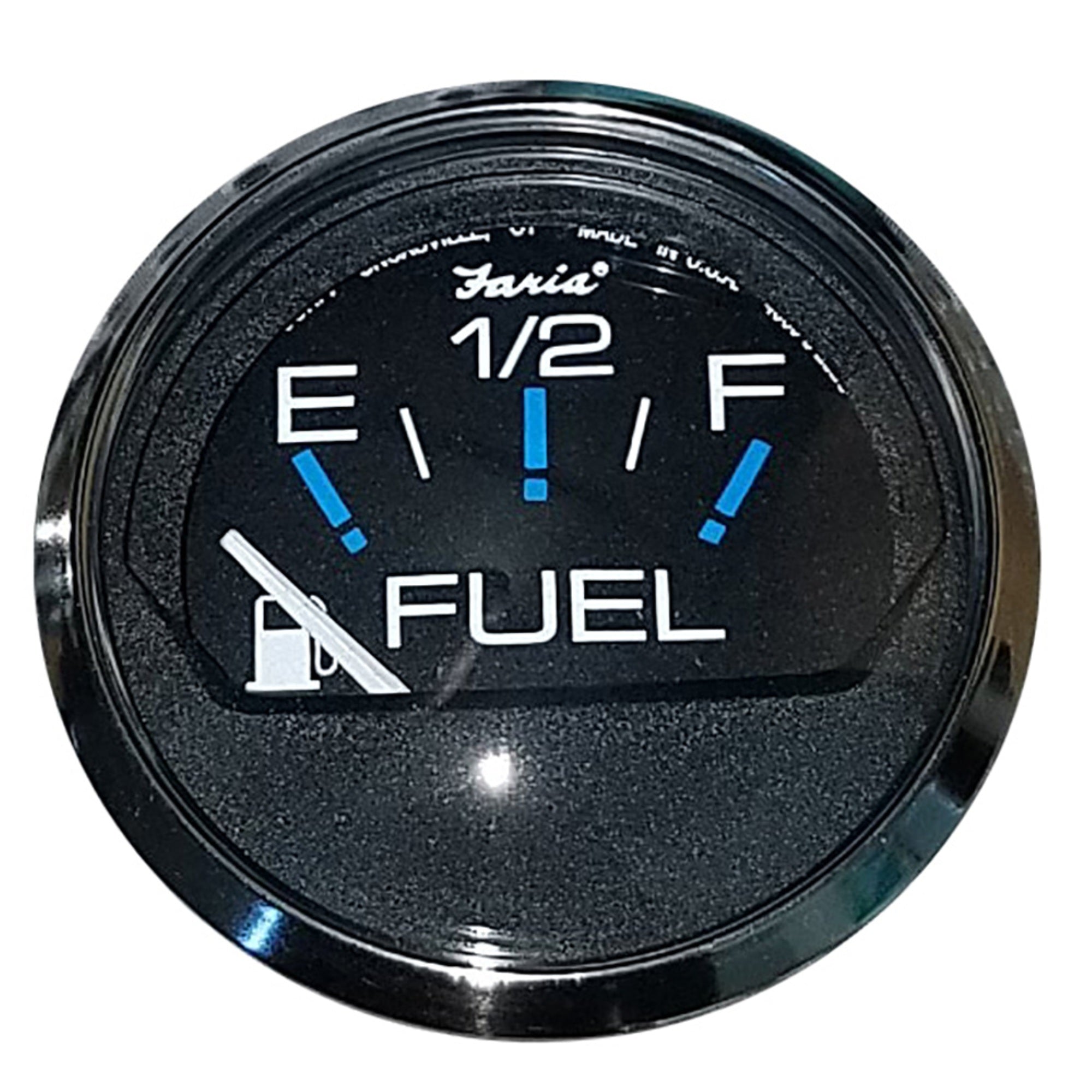 Faria Chesapeake Black 2' Fuel Level Gauge (E-1/2-F)