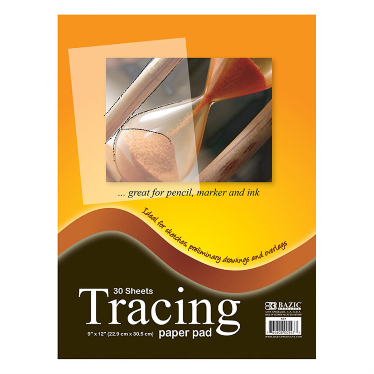 Bazic 30 Ct. 9' X 12' Tracing Paper Pad