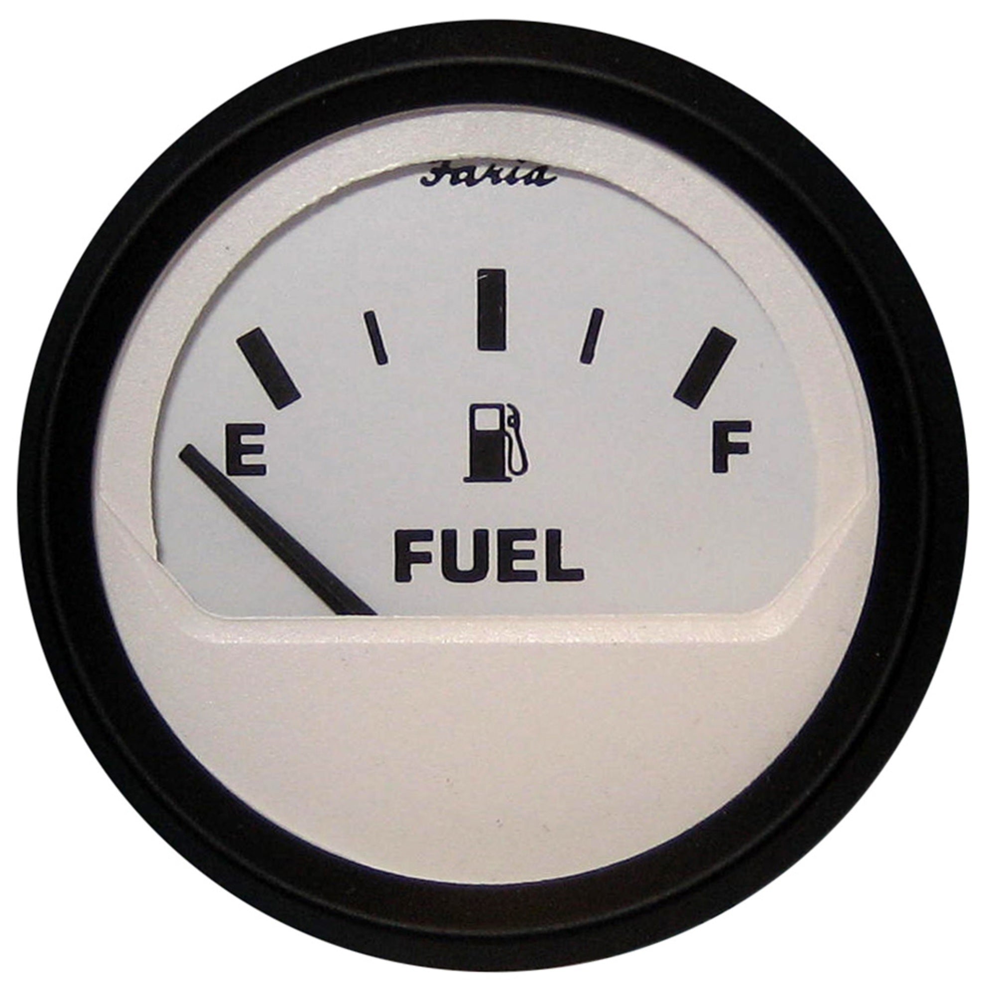 Faria Euro White 2' Fuel Level Gauge (E-1/2-F)