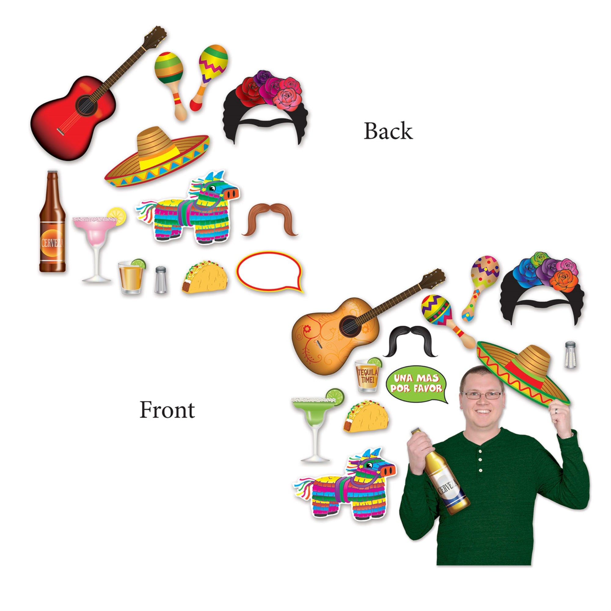 Fiesta Photo Fun Signs, (Pack Of 12)