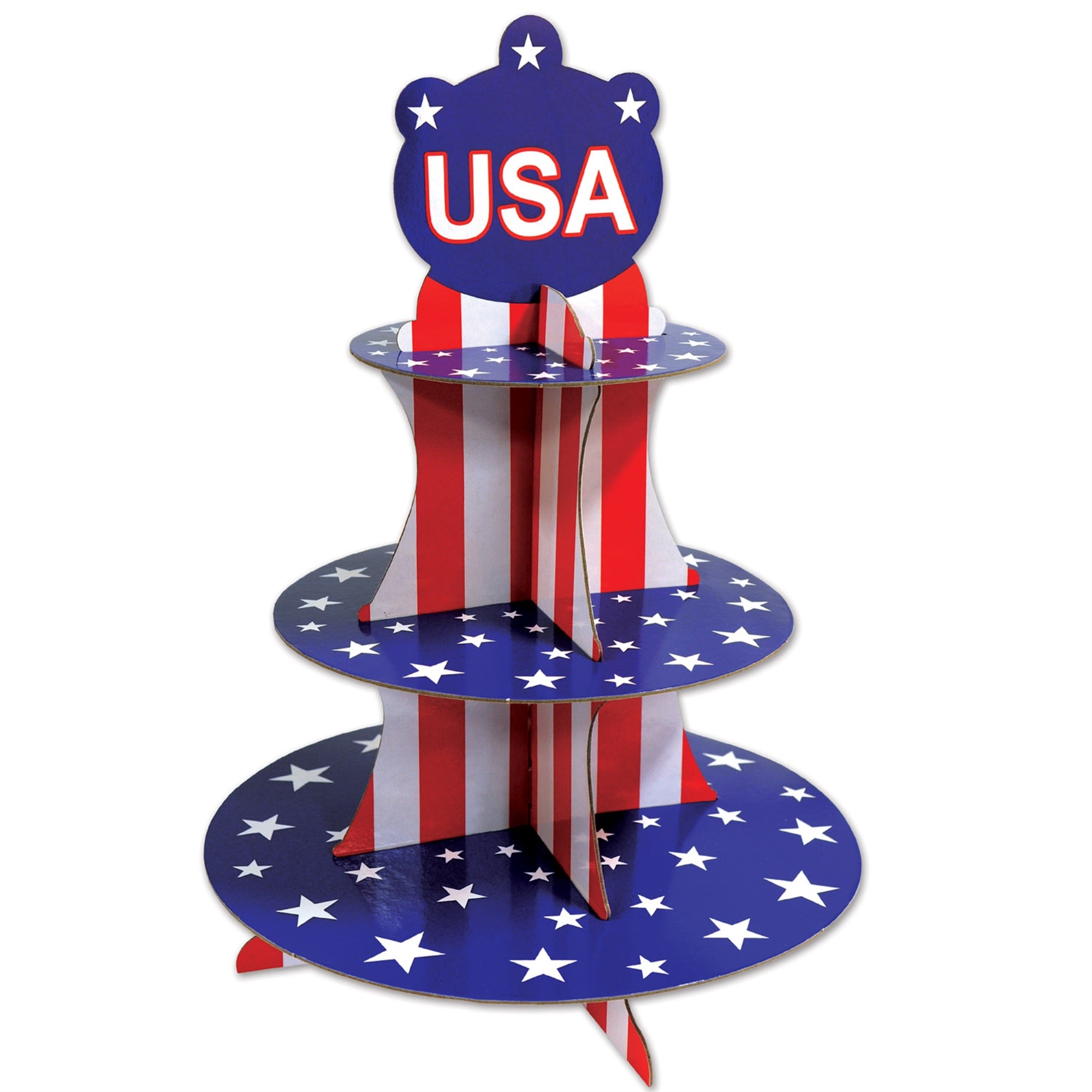 Patriotic Cupcake Stand, (Pack Of 12)